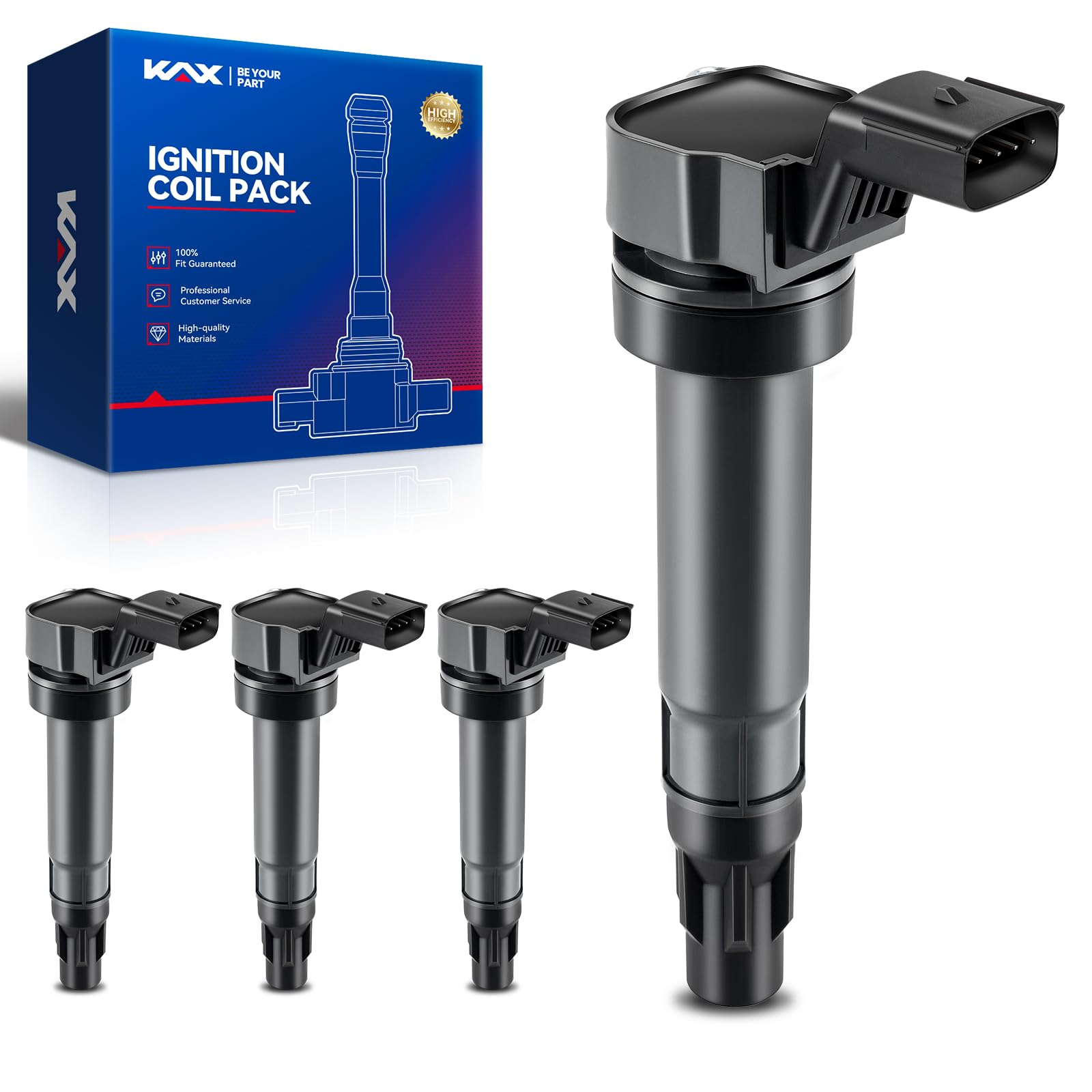 KAX UF725 Ignition Coil 4 Packs Fit for Spark 2013-2015