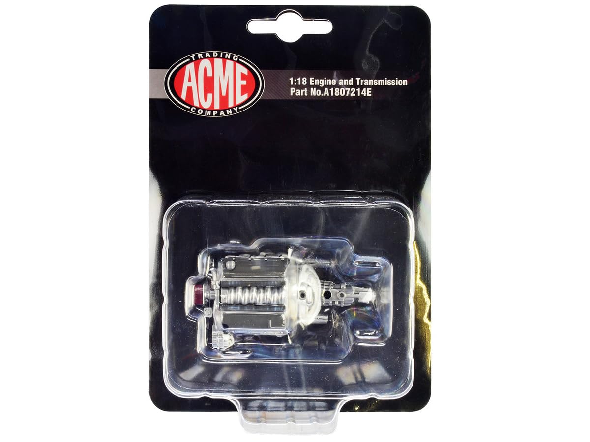 Ls-10 Engine & Transmission Replica From ''1969 Chevrolet C-10 Ls-10 Custom Pickup Truck'' 1/18 By Acme