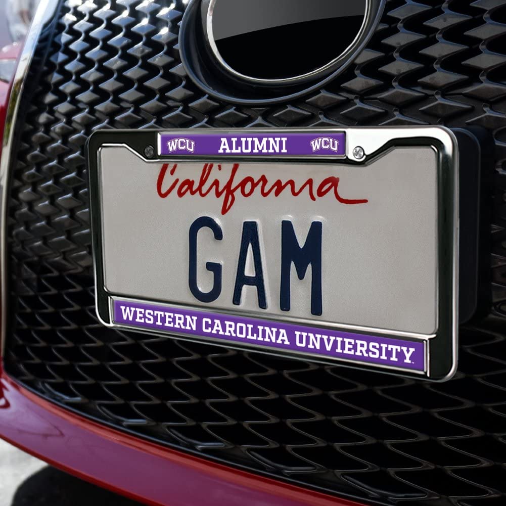 GRAPHICS & MORE Western Carolina University Metal License Plate Frame - Full Size, Standard, One Size