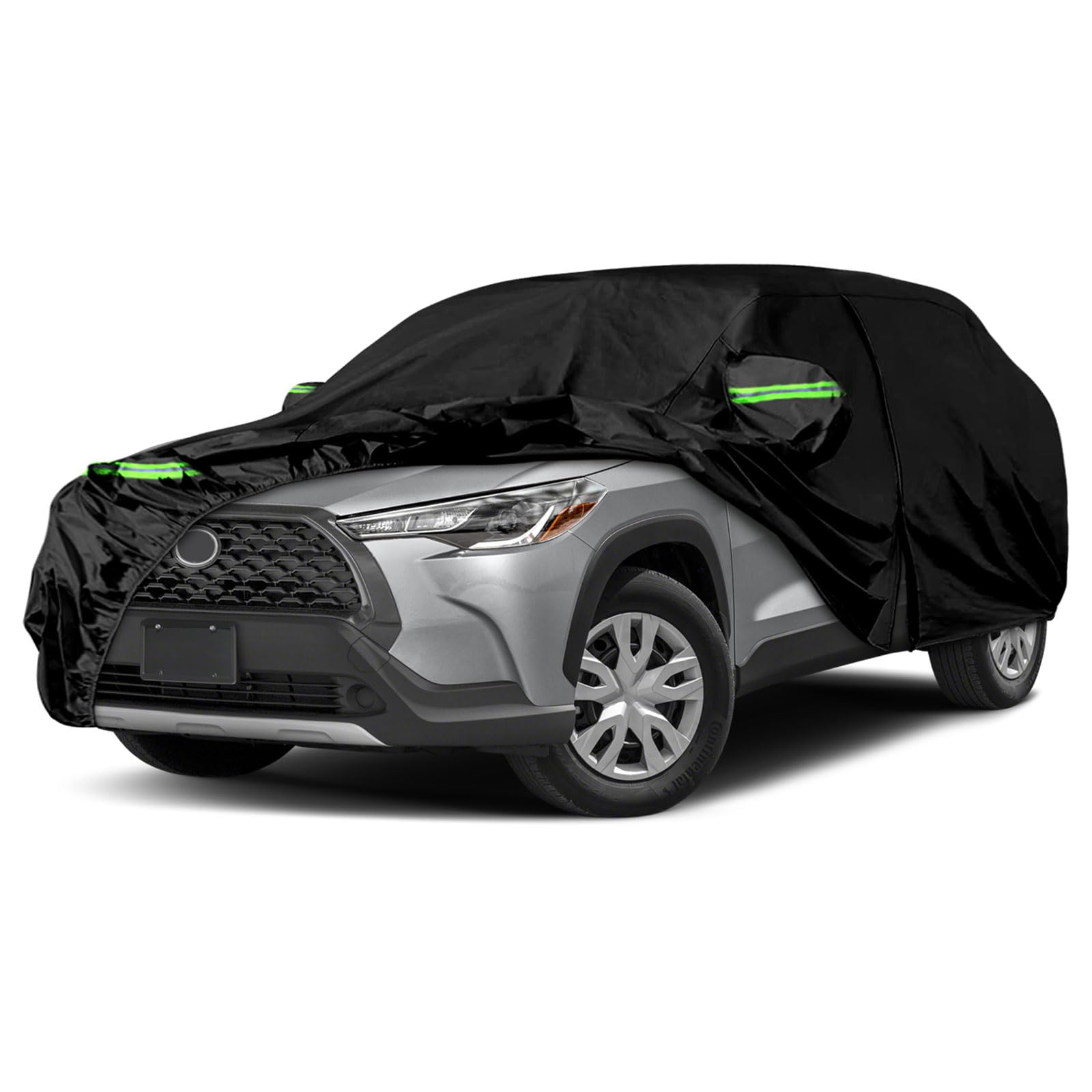 Waterproof Car Covers Replace For 2020-2025 Toyota Corolla Cross, 6 Layers All Weather Car Cover With Zipper Door & Windproof Ba