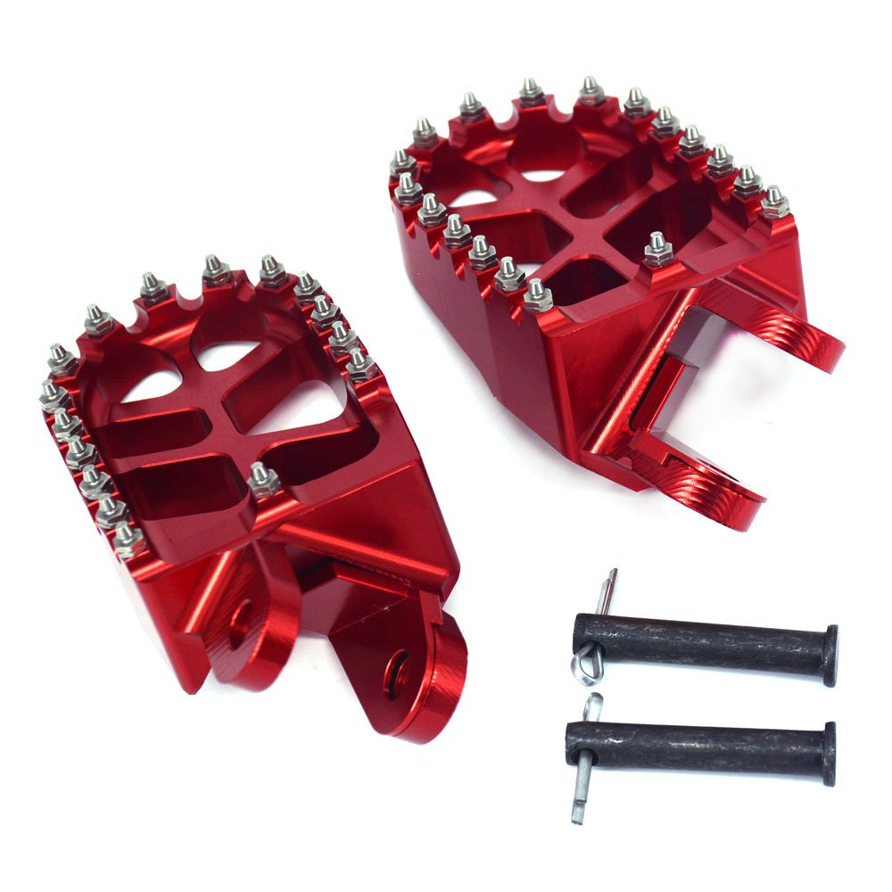Jfg Racing Dirt Bike Foot Pegs,Billet Footpegs Pedal Rest For Xr650L 92-21/Xr600R 89-00/Klx250 06-20/Klx250S 09-14/Klr650 87-07/