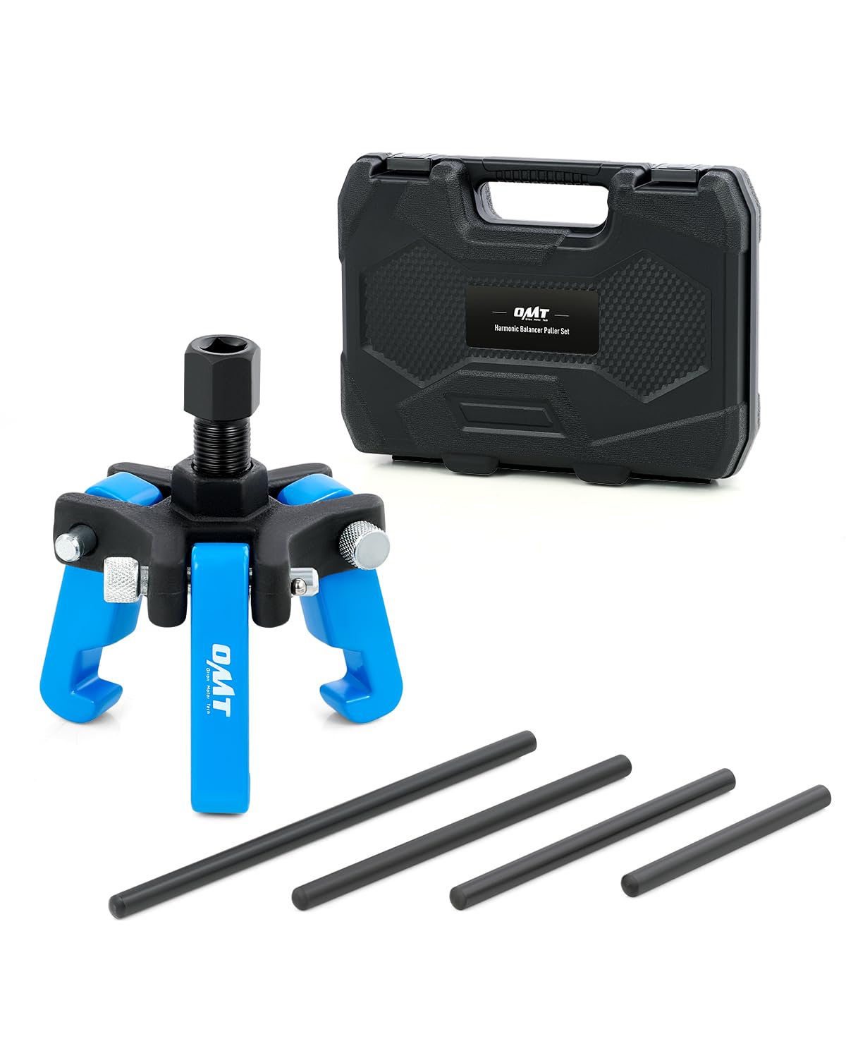 Orion Motor Tech Harmonic Balancer Puller Kit, Adjustable 3-Jaw Puller Set For Removing Harmonic Dampers & Balancers, 3-Jaw Pull