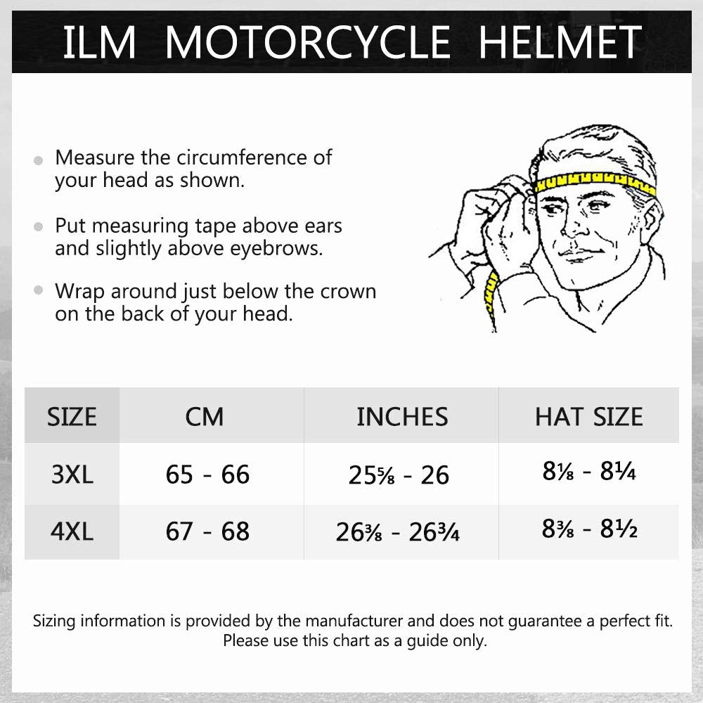 Ilm Motorcycle Helmet Motocross Full Face Ultra Large Pinlock Insert Anti-Fog Visor Atv Casco Snowmobile For Men Women Dot(Matte