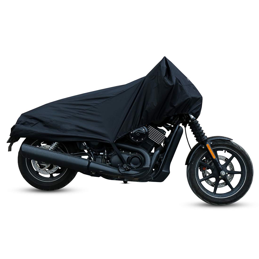 X Autohaux Motorcycle Cover Street Bike Scooter Lightweight Half Cover Outdoor Waterproof Rain Dust Protector Black Size M For K