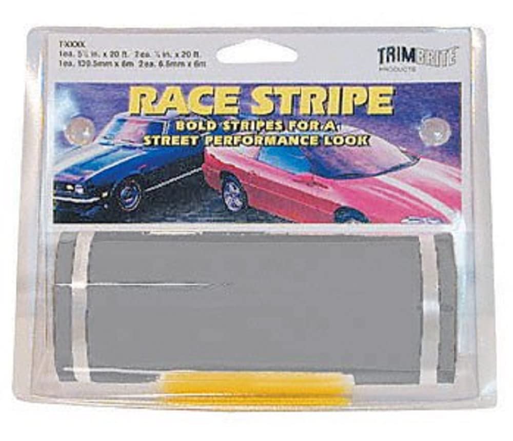 Trimbrite T1312 Race Stripe Silver 6'''' X20'