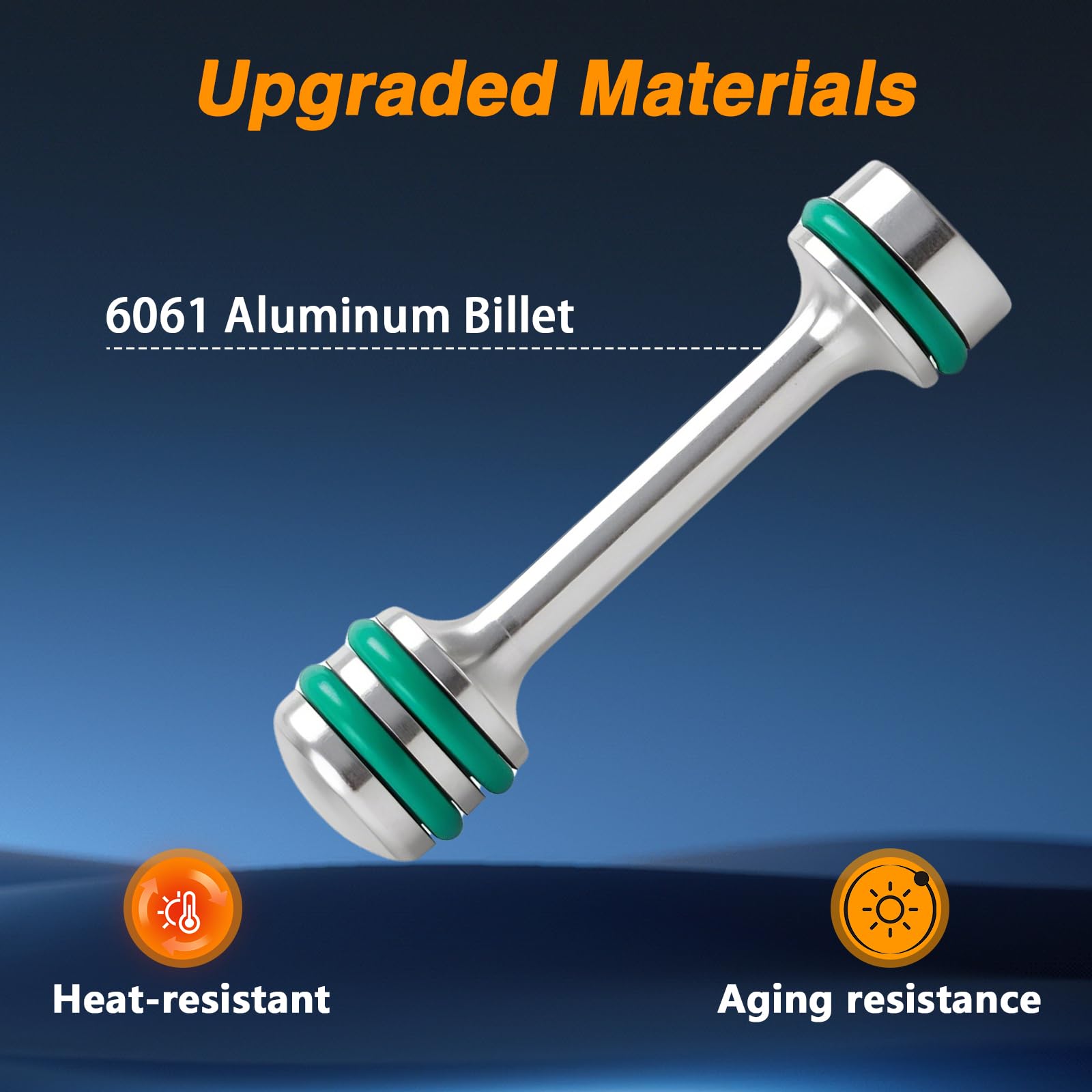 EVRBUL Engine Block Oil Gallery Plug Billet Aluminum Rear Passage Plug Oil Diverter Barbell Dumbbell Shaped Oil Galley Plug Comp