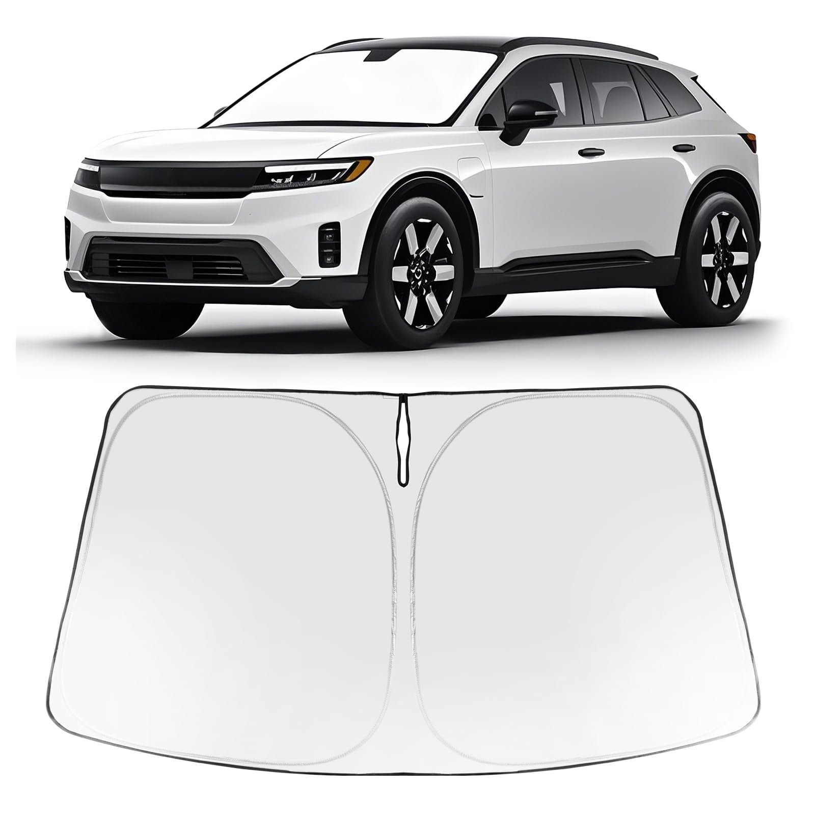 Proadsy 2025 Upgrade Windshield Sun Shade Custom Fit Honda Prologue 2024 2025 Foldable Front Sunshade Protector Sun Visor Blocks