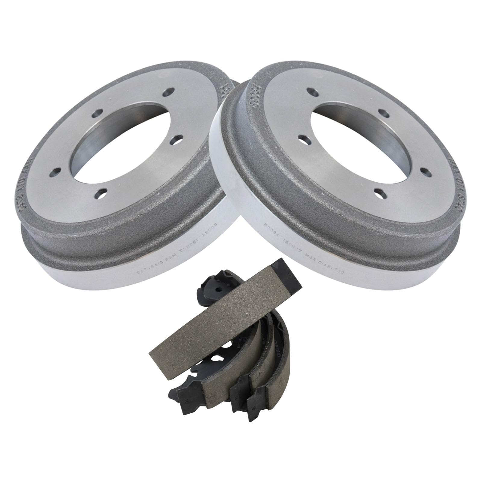 TRQ Rear Brake Shoe & Drum Kit Set Compatible with Chevy Tracker Suzuki Grand Vitara