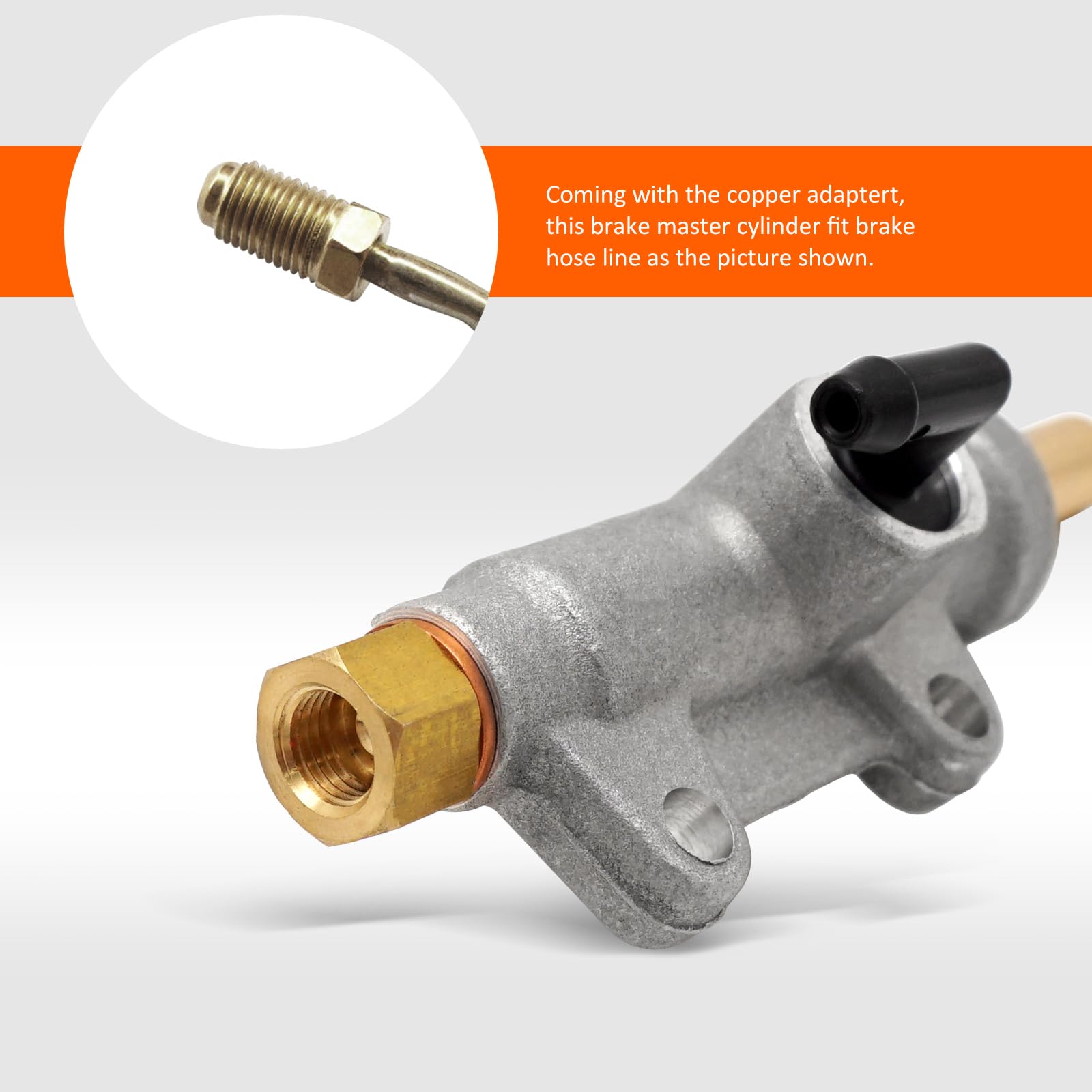 M MATI Front Left & Rear Brake Master Cylinder for Polaris Diesel 455 Sportsman 335 400 450 500 600 700 800 Trail Boss 325 Worke