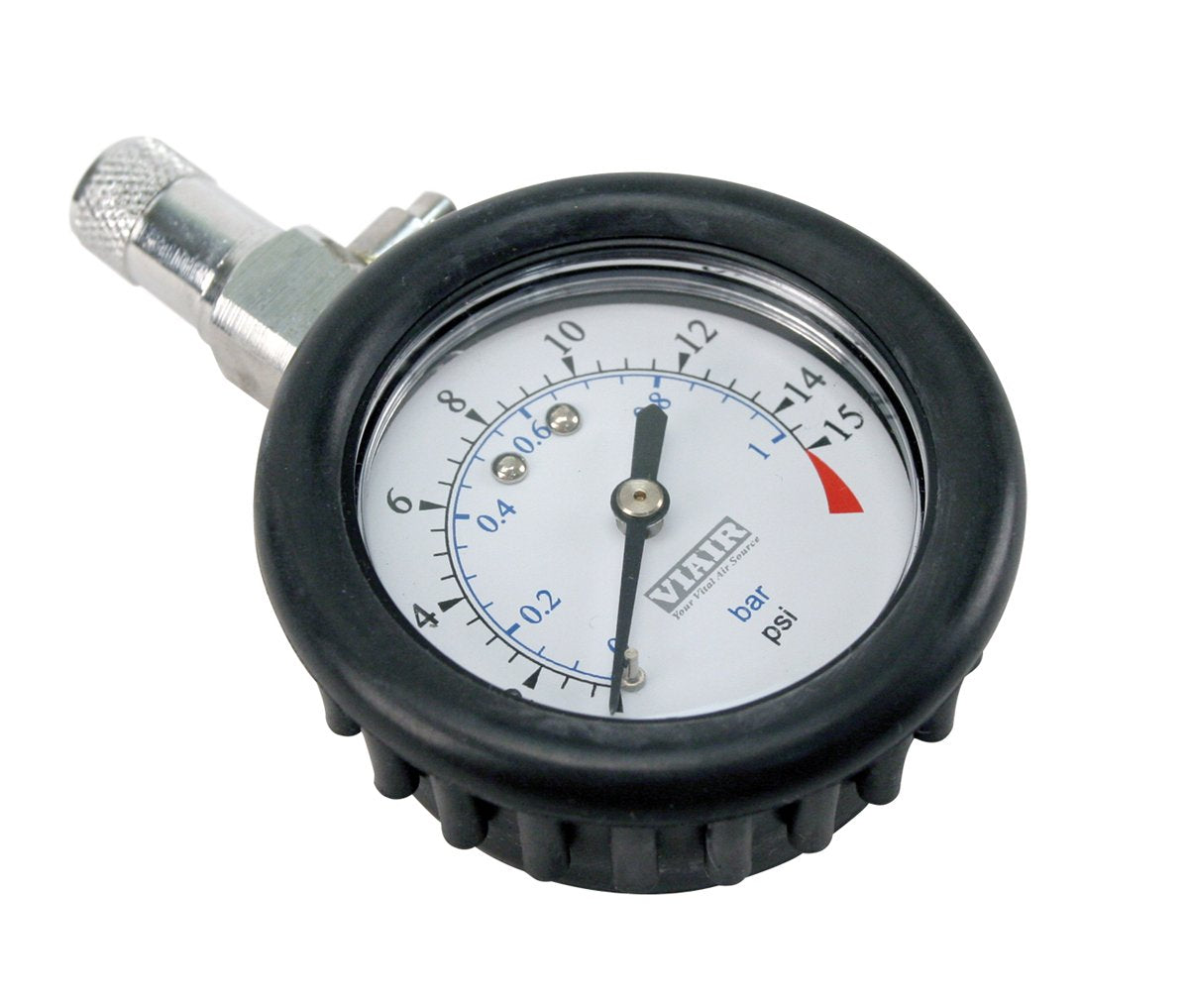 2.0'' Tire Gauge W/Boot (0 To 15 Psi)