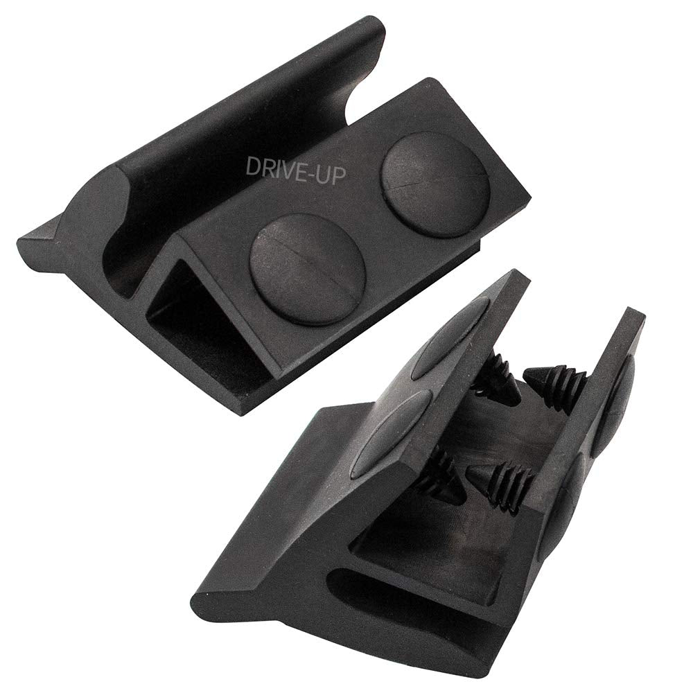 Drive-up Golf Cart Windshield Retaining Clips, Set of 2, Black, OEM#103677101, One Size