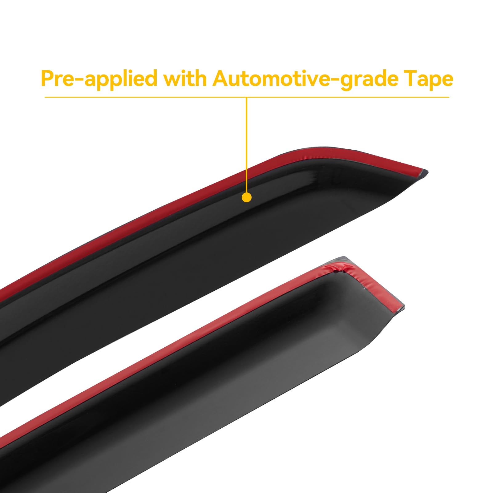 Cxdar Window Visors Rain Guards For 2005-2021 Nissan Frontier Crew Cab, Window Vent Wind Deflectors Shades For 2009-2013 Suzuki