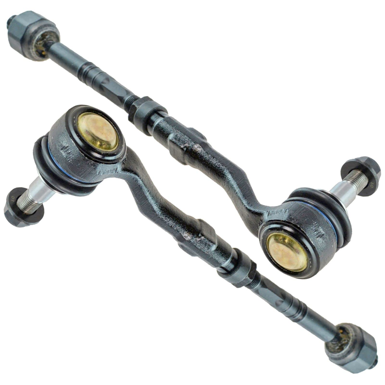 Trq Front Tie Rod Set Compatible With 2002-2005 Bmw 745I 745Li 2006-2008 750I 750Li 2004-2006 760I 2003-2008 760Li 2007-2008 Alp