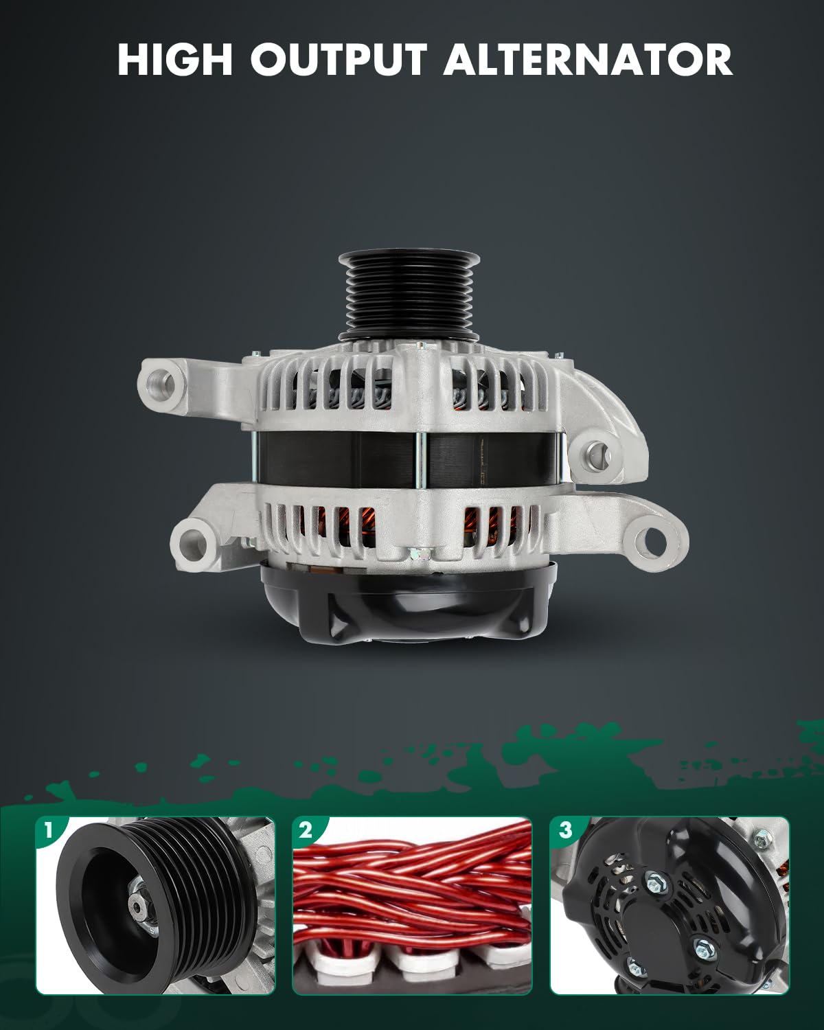 SCITOO High Output Alternator 150Amp Replacement New for Toyota for Sequoia 2008-2022,for Toyota for Tundra 2007-2021 4.6L 5.7L