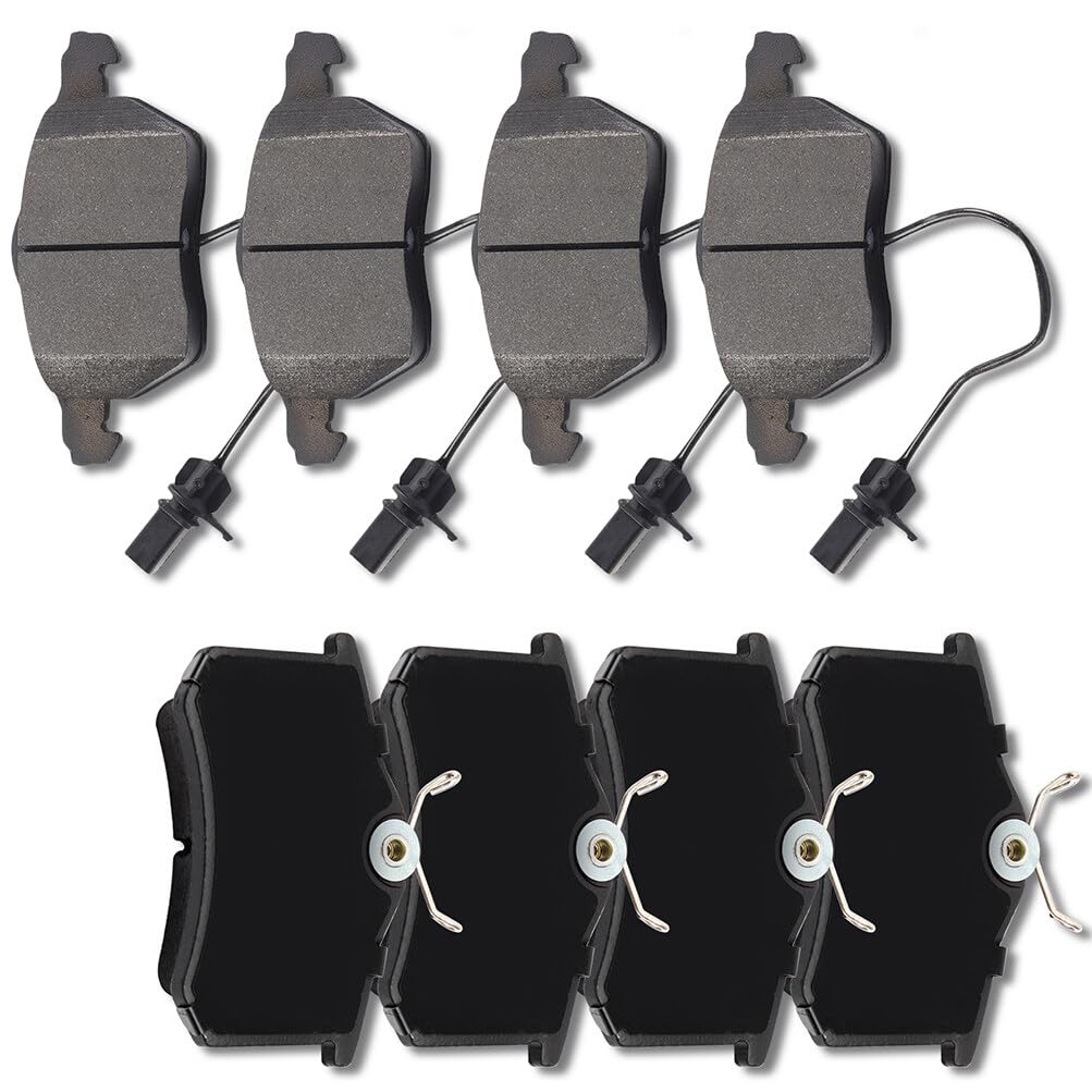 Automuto 8Pcs Front & Rear Ceramic Disc Brake Pads Set D1445 D1397 For Kia Soul 2014-2016