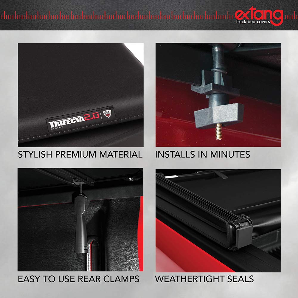 Realtruck Extang Trifecta Toolbox 2.0 Soft Folding Truck Bed Tonneau Cover | 93458 | Fits 2019 - 2024 Chevy/Gmc Silverado/Sierra