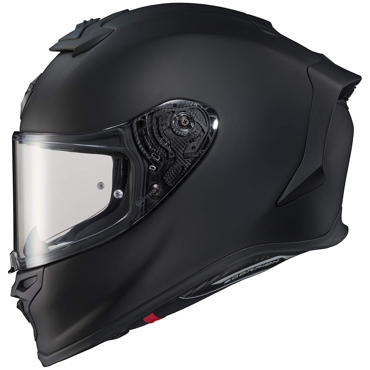 ScorpionEXO R1 Air Full Face Motorcycle Helmet with Pinklock Shield and Bluetooth Ready Speaker Pockets DOT ECE Solid (Matte Bla