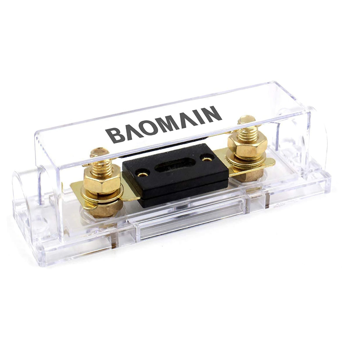 Baomain Anl Fuse Holder Kit With 120A Fuse - For Car Audio & 12V/24V Systems (120 Amp.)