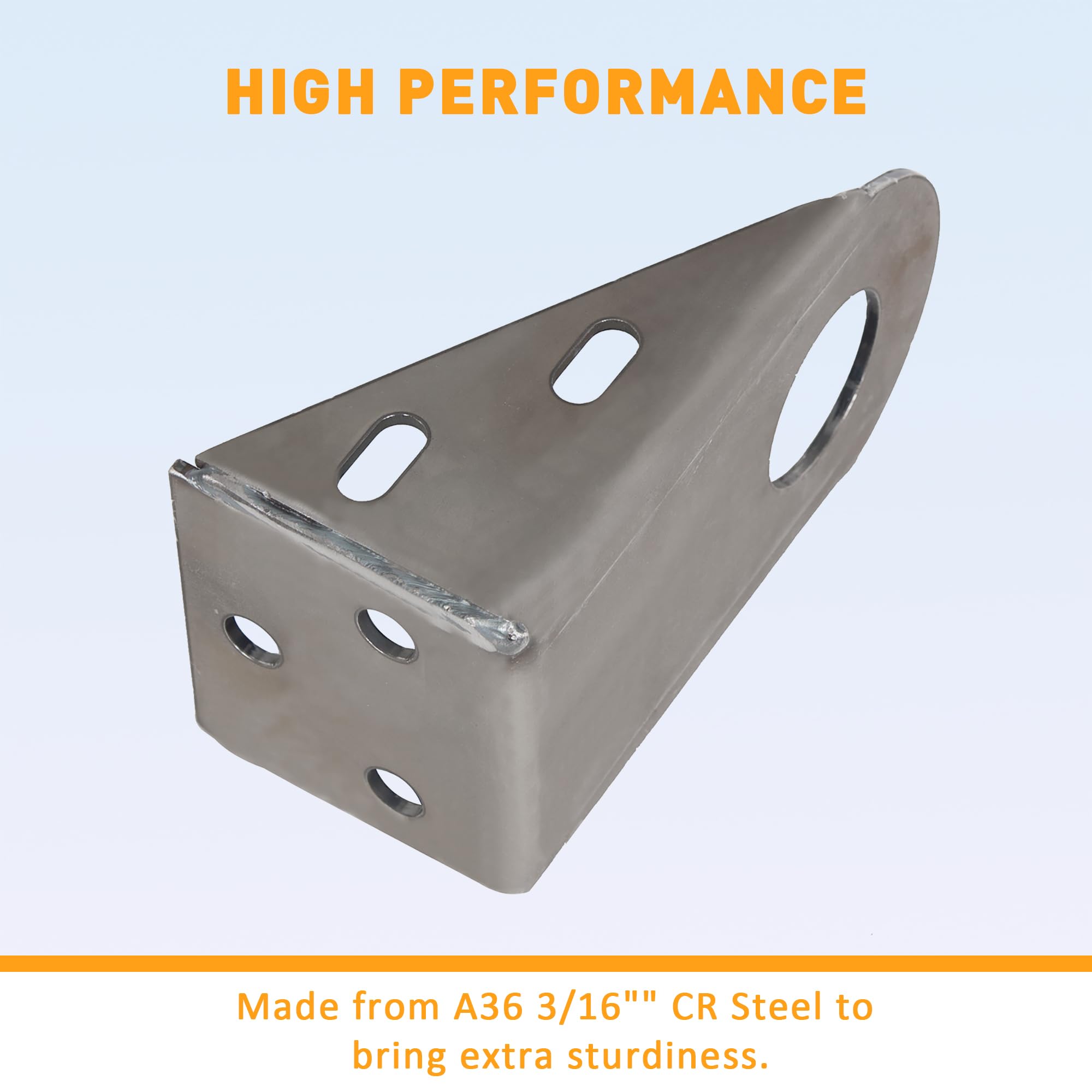 ECOTRIC Radiator Support Mount/Bracket Compatible with 1988-2000 Chevy C/K 1500 2500 3500 Series Tahoe Yukon Steel