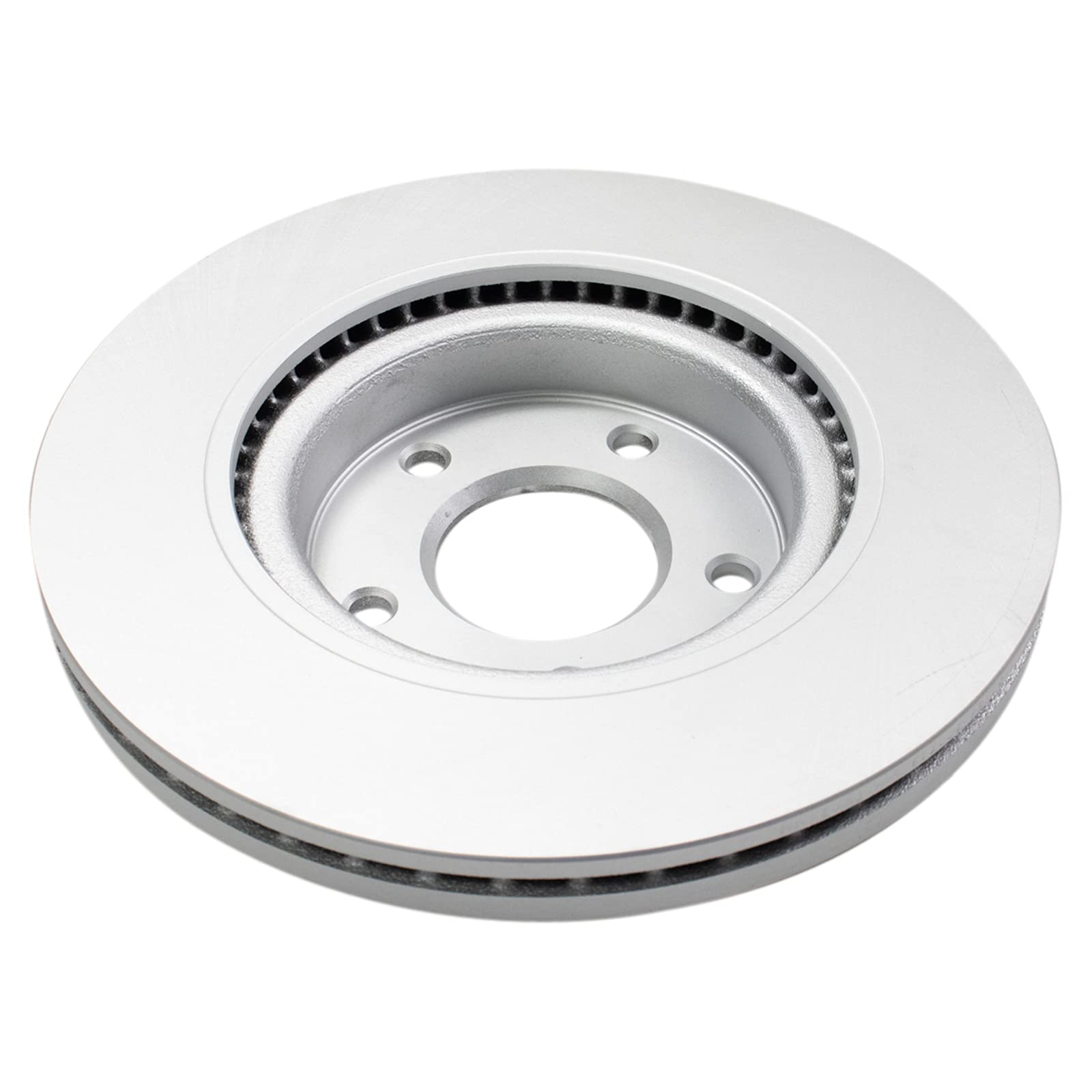 Trq Posi Ceramic Brake Pads & E-Coated Rotor Front Set For Nissan Altima And Hybrid