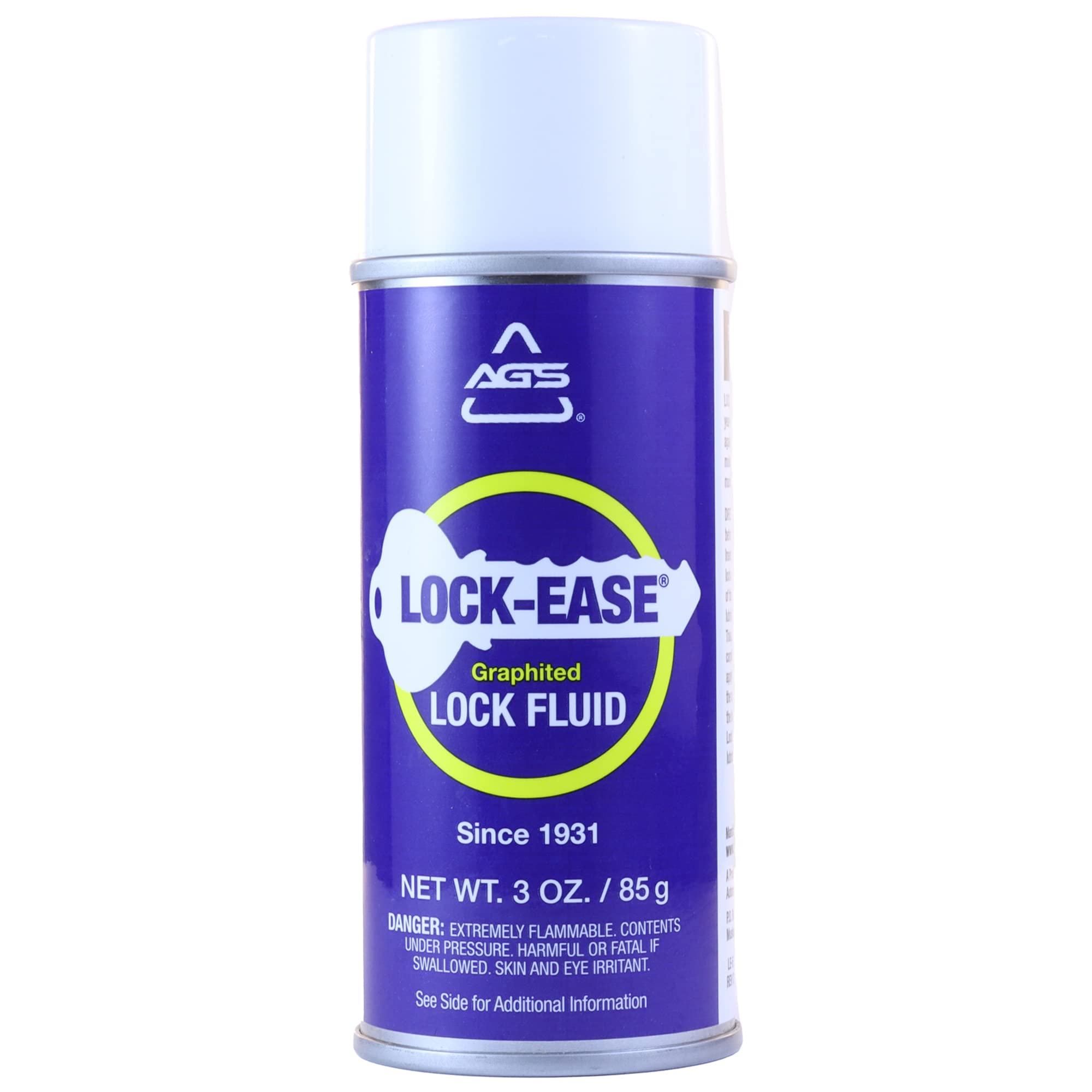 Lock-Ease Graphite-Based Lock Lubricant, Prevents Lock Freezing, Reduces Friction, Protects Against Rust, No Sticky Residue or B