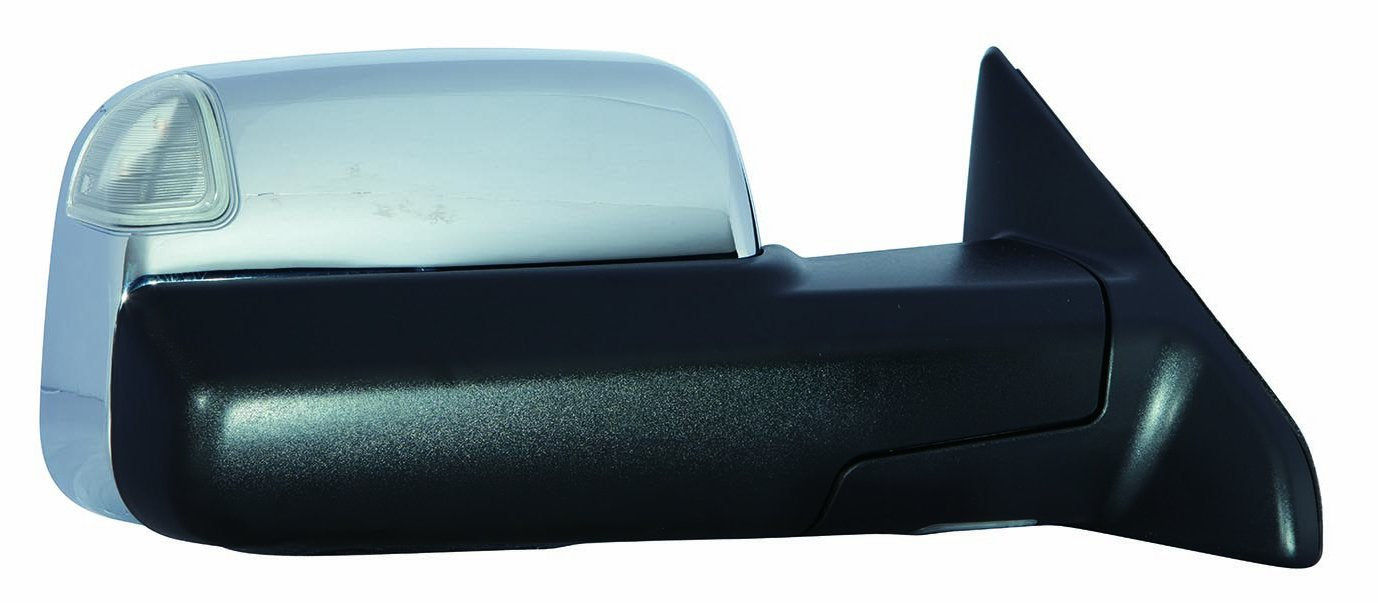 DEPO 334-5419R3ECH1 Dodge RAM 1500/2500/3500 Passenger Side Chrome Heated Power Towing Mirror with Memory, Turn Signal, Puddle Lamp