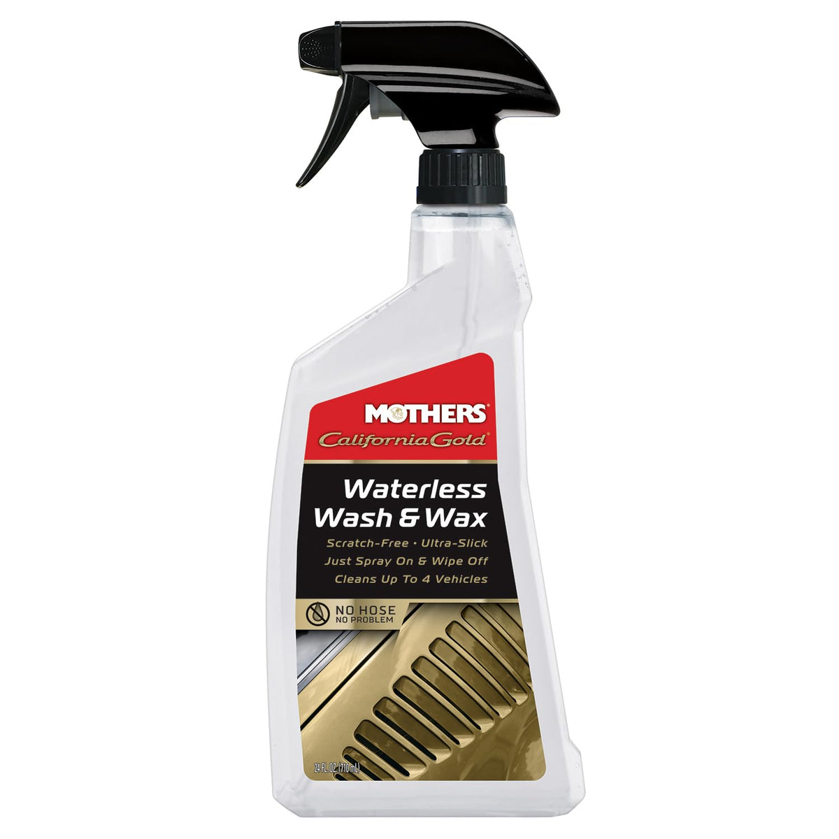 Mothers 05644 California Gold Waterless Wash And Wax, 24 Fl. Oz.