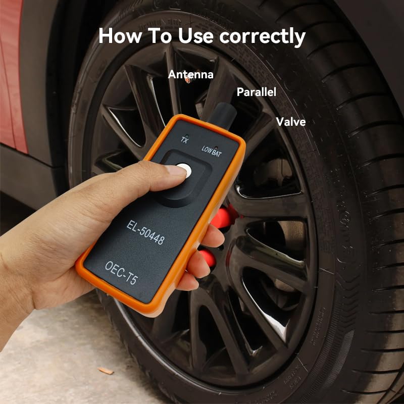 Automotive Tire Sensor Reset Tool, System Programming Training, Tpms Relearn Tool, Tire Pressure Monitor Sensor, El-50448 Oec T5
