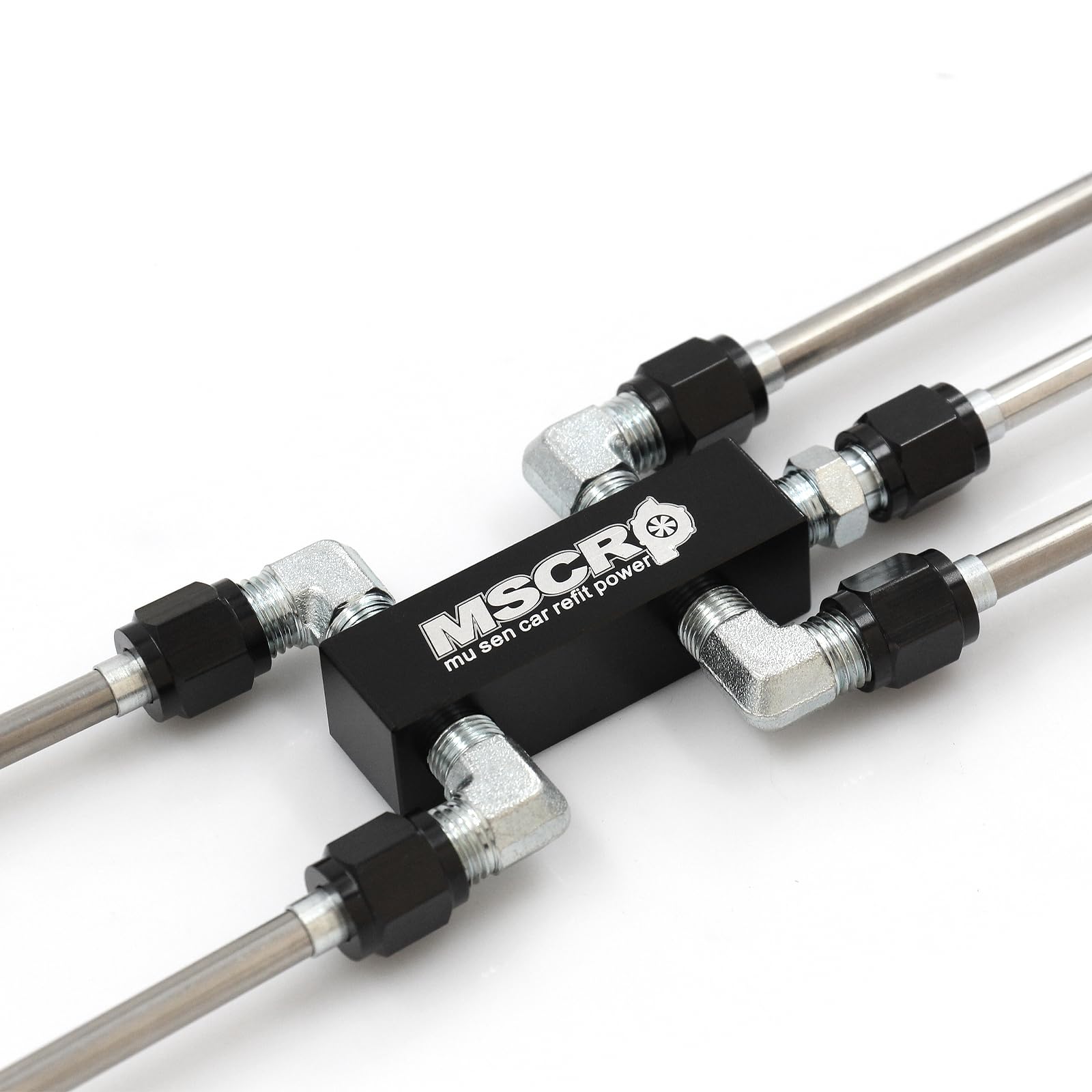 Mscrp An4 Fuel Brake Line,Ls Coolant Crossover Steam Vent Kit Ls Stainless Coolant Crossover Steam Vent Kit Compatible With For Ls1, Ls2, Ls3, Ls6, Ls7, Ls9, Lsx