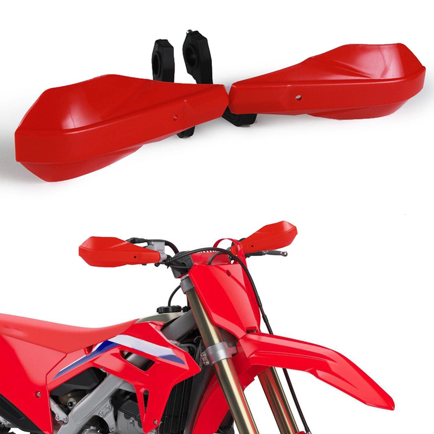 Anxin Handguards 7/8' And 1 1/8' Hand Guard Handlebar Brush Protection For Crf50F Crf80F Crf110 Crf 110F Crf125F Crf 150F 150R Xr50 Xr50R Xr80R Xr100R Xr200R Cr125 Xr100 Xr 70 Crf70 Red