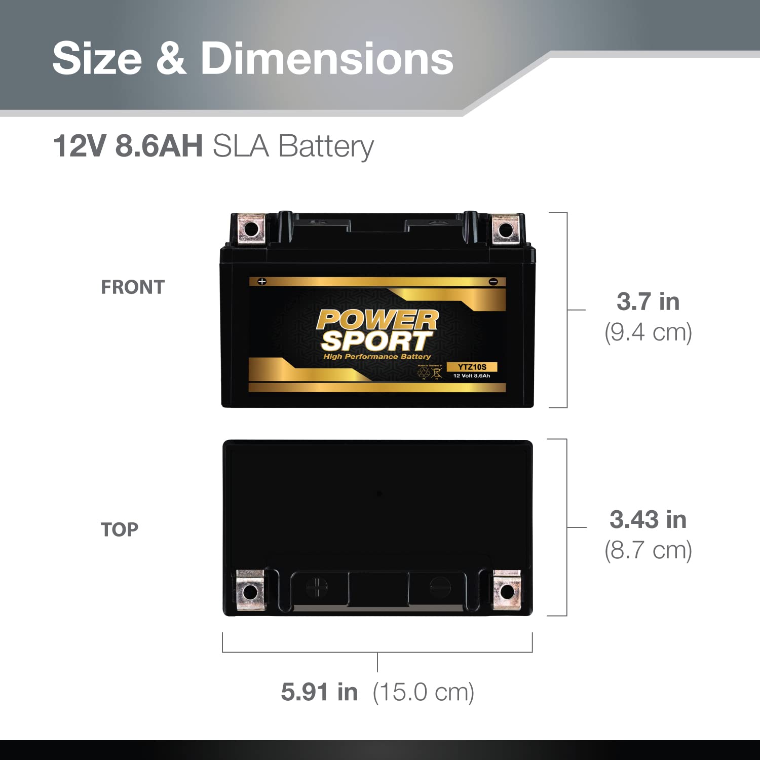 Expertpower Ytz10S 12V8.6Ah Lead_Acid_Battery