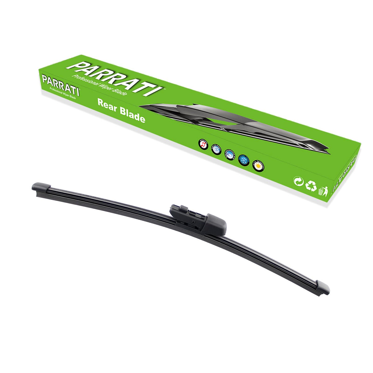 PARRATI 15'' Premium Rear Wiper Blades All-Season Replacement for 2018+ Volkswagen Tiguan,2019+ Touareg Rear Windshield Wipers-(