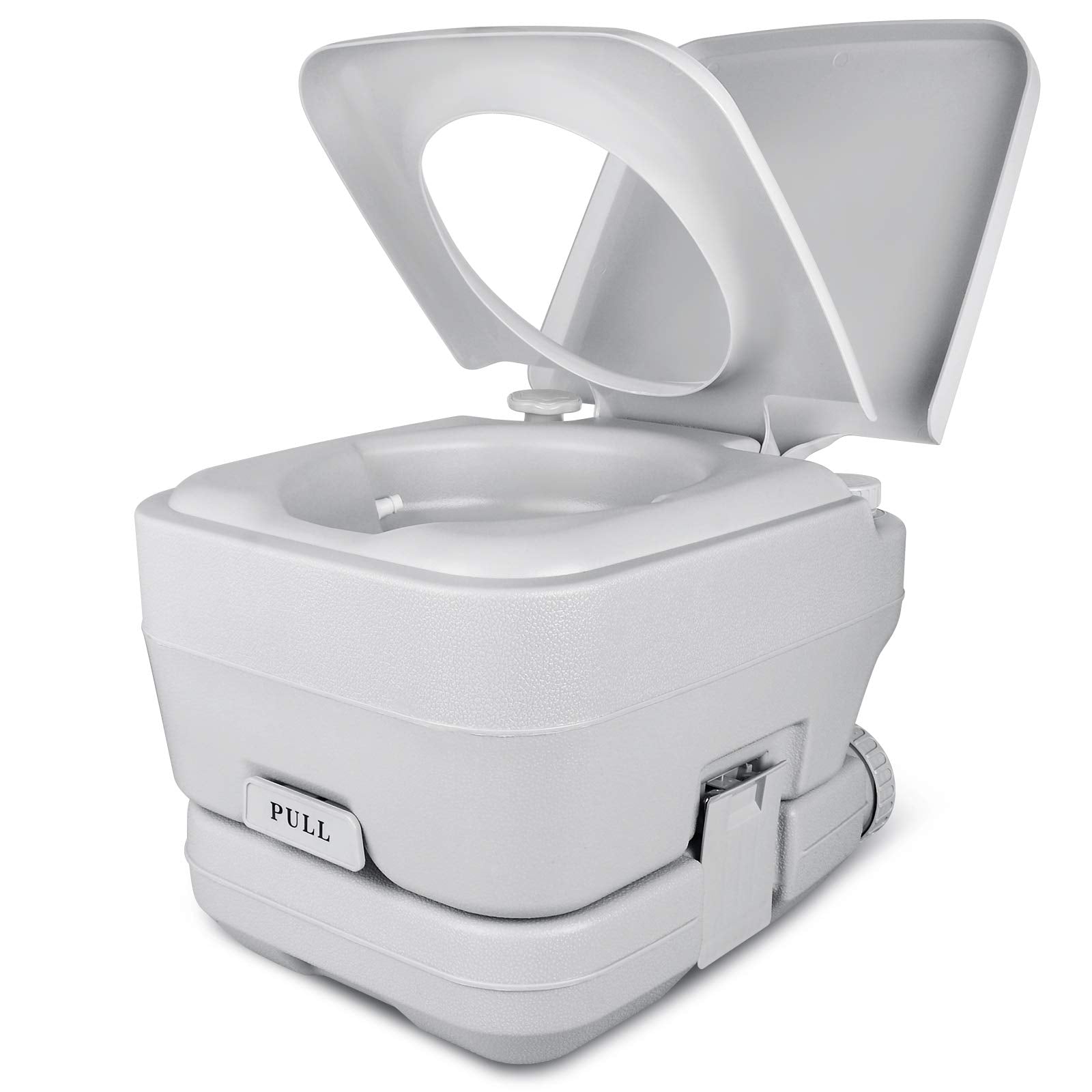 Yitahome Portable Travel Toilet Rv Potty, 2.6 Gallon Detachable Tank, Double Outlet Water Spout, Handle Flush Pump, For Camping,