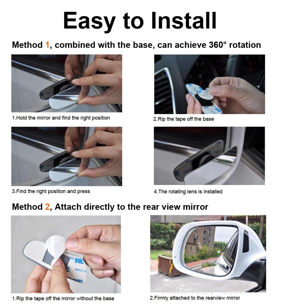 Blind Spot Mirror 2 Pack, Convex Mirror Car Blind Spot Car Mirror Blindspot Mirror For Car, Side Mirror Blindspot Rearview Mirro