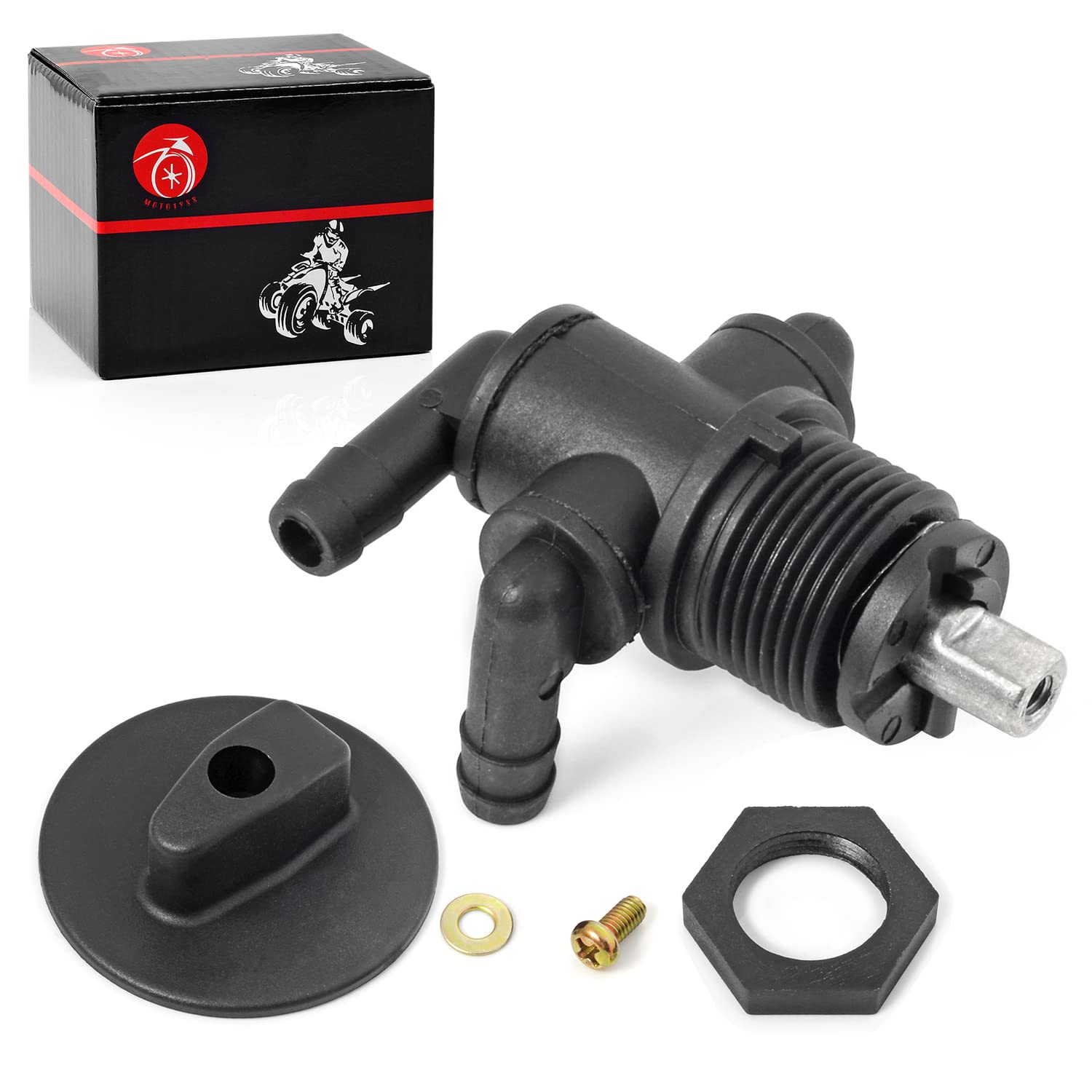 Fuel Tank Valve Petcock 3 Way & Knob NUT For Polaris Sportsman 335 400 500 600 700 Twin Magnum Trail Boss 325 330 500 7052161 54