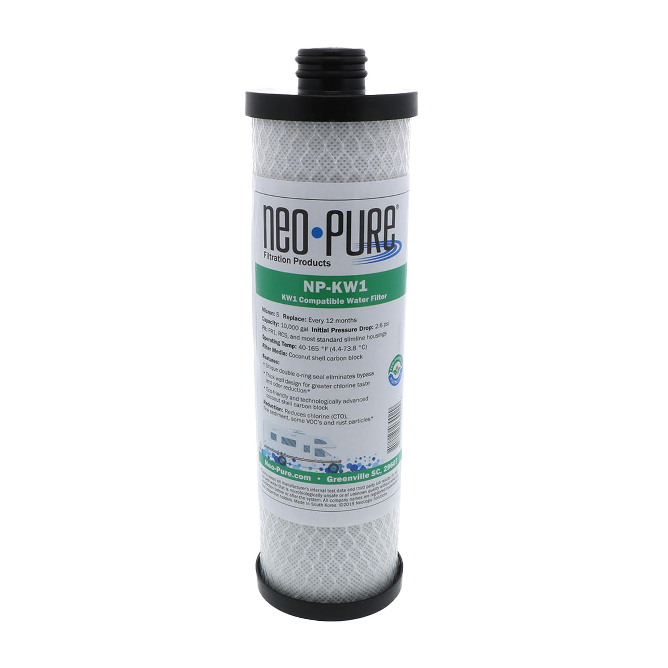 Waterpur™ Kw1 Replacement Rv Water Filter By Neo-Pure Np-Kw1