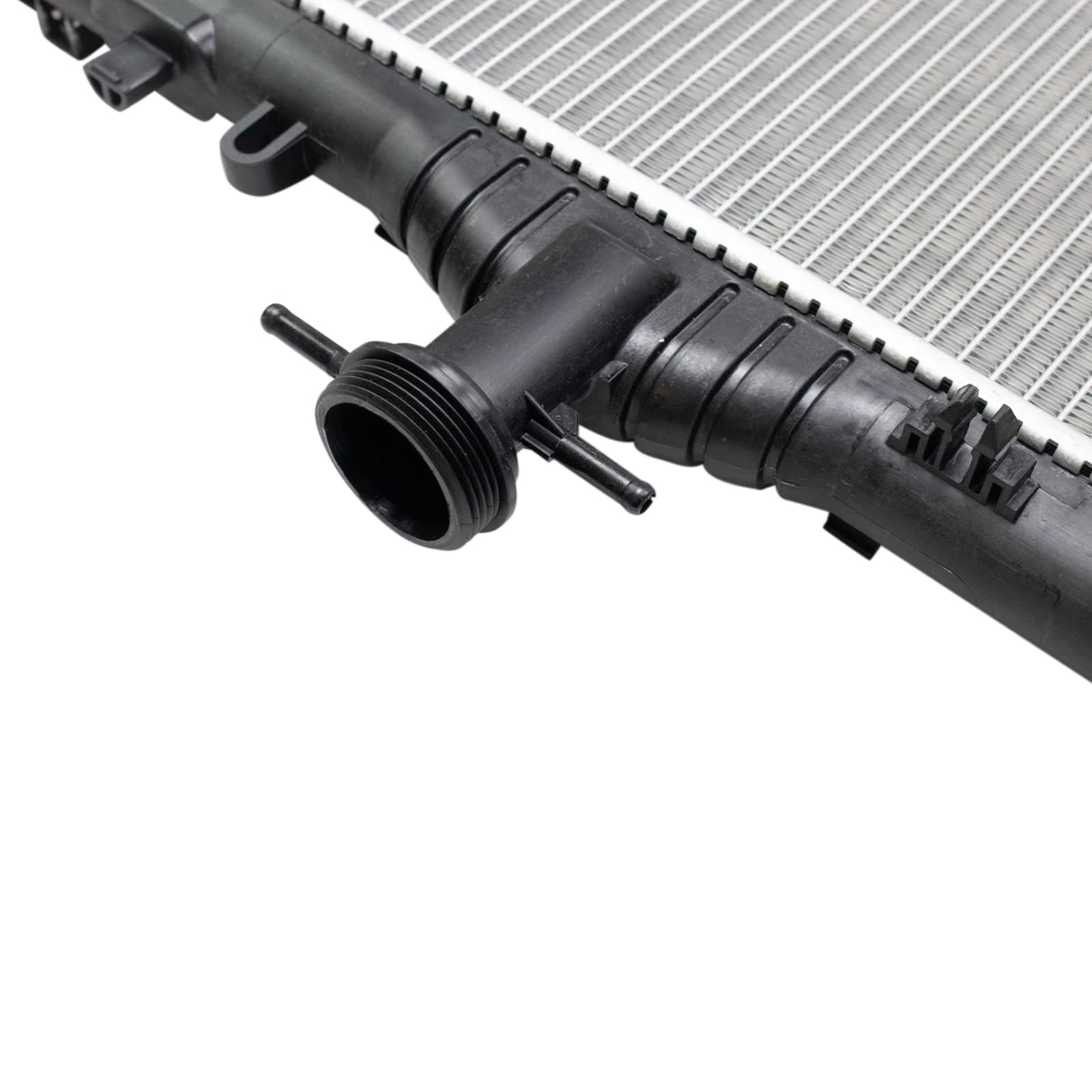 Trq Radiator Assembly Aluminum Core Compatible With 12-15 Chevrolet Camaro Cu13341 Cu13345 Gm3010554