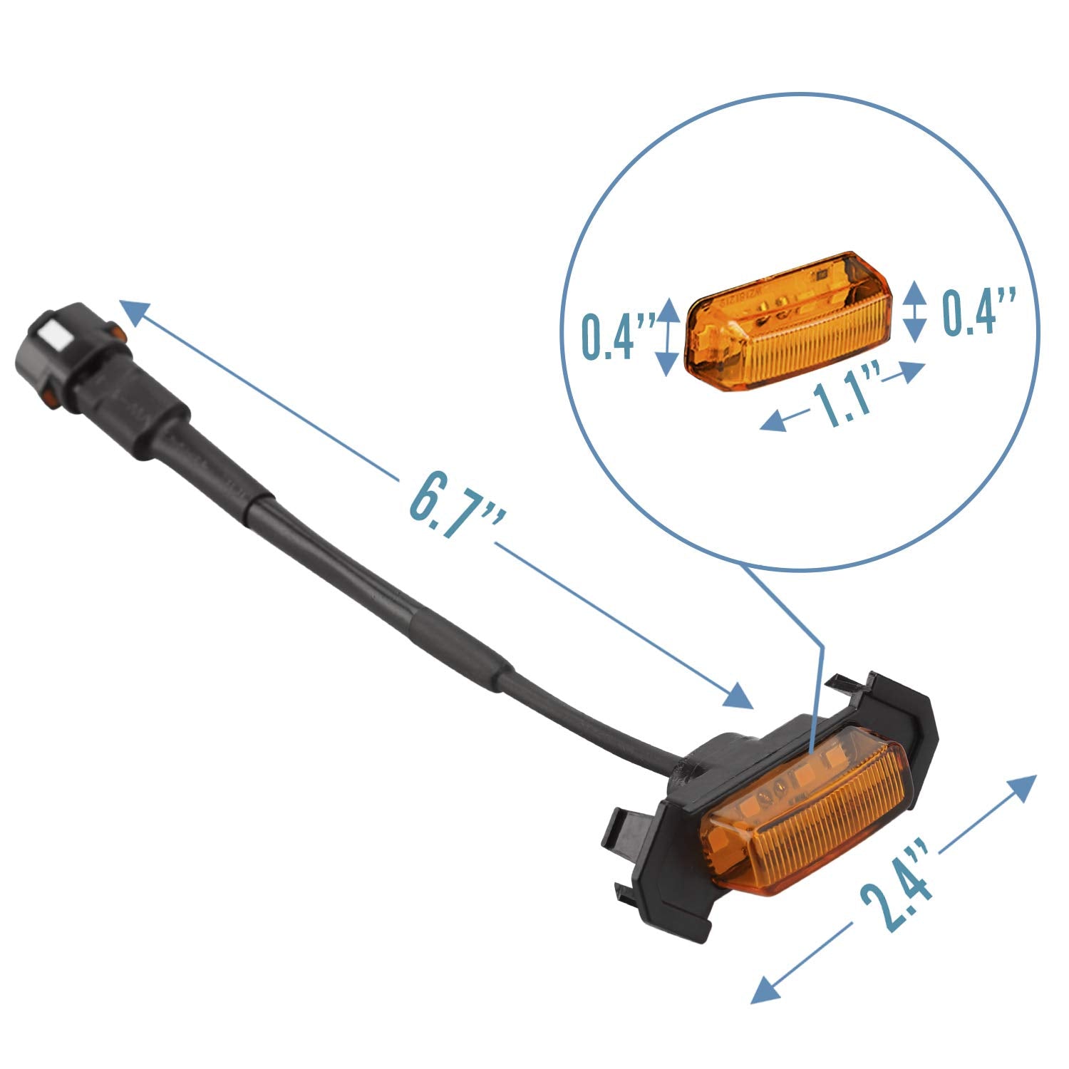 Seven Sparta 4 Pcs Grill Led Lights With Fuse Adaptor Compatible With 2016-2023 Toyota Tacoma Trd Pro Oem Front Grille, Not Comp