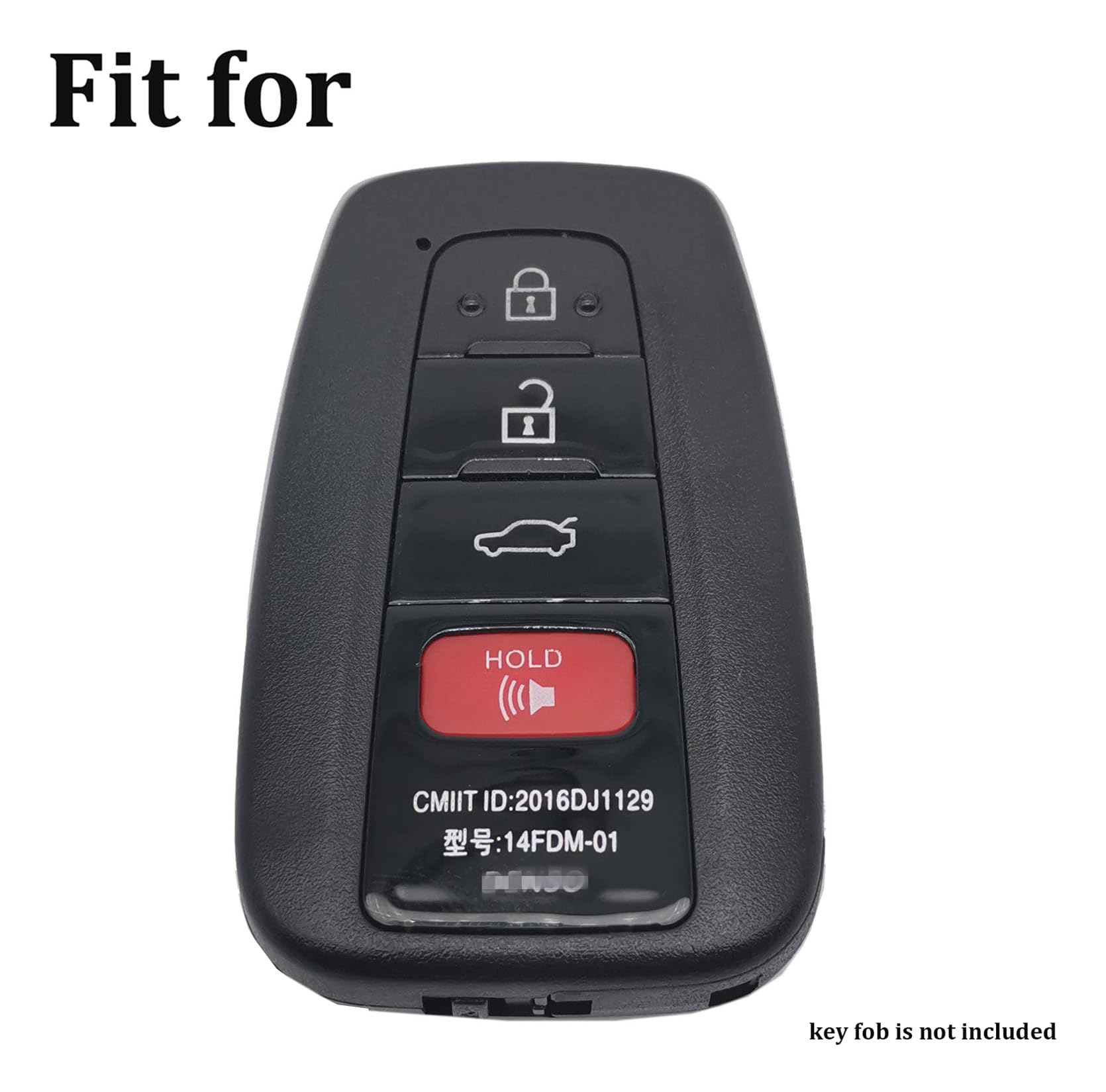 Arruweer Key Fob Cover for Toyota Soft TPU Key Fob Case Holder Protector Compatiable with 2018-2022 Camry RAV4 Highlander Avalon