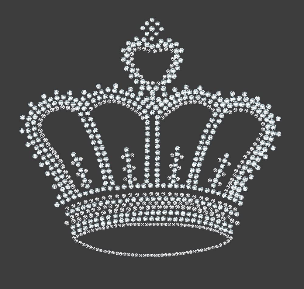 Carscover King Crown Crystal Diamond Bling Rhinestone Studded Carpet Car Suv Truck Floor Mats 4 Pcs - Charcoal