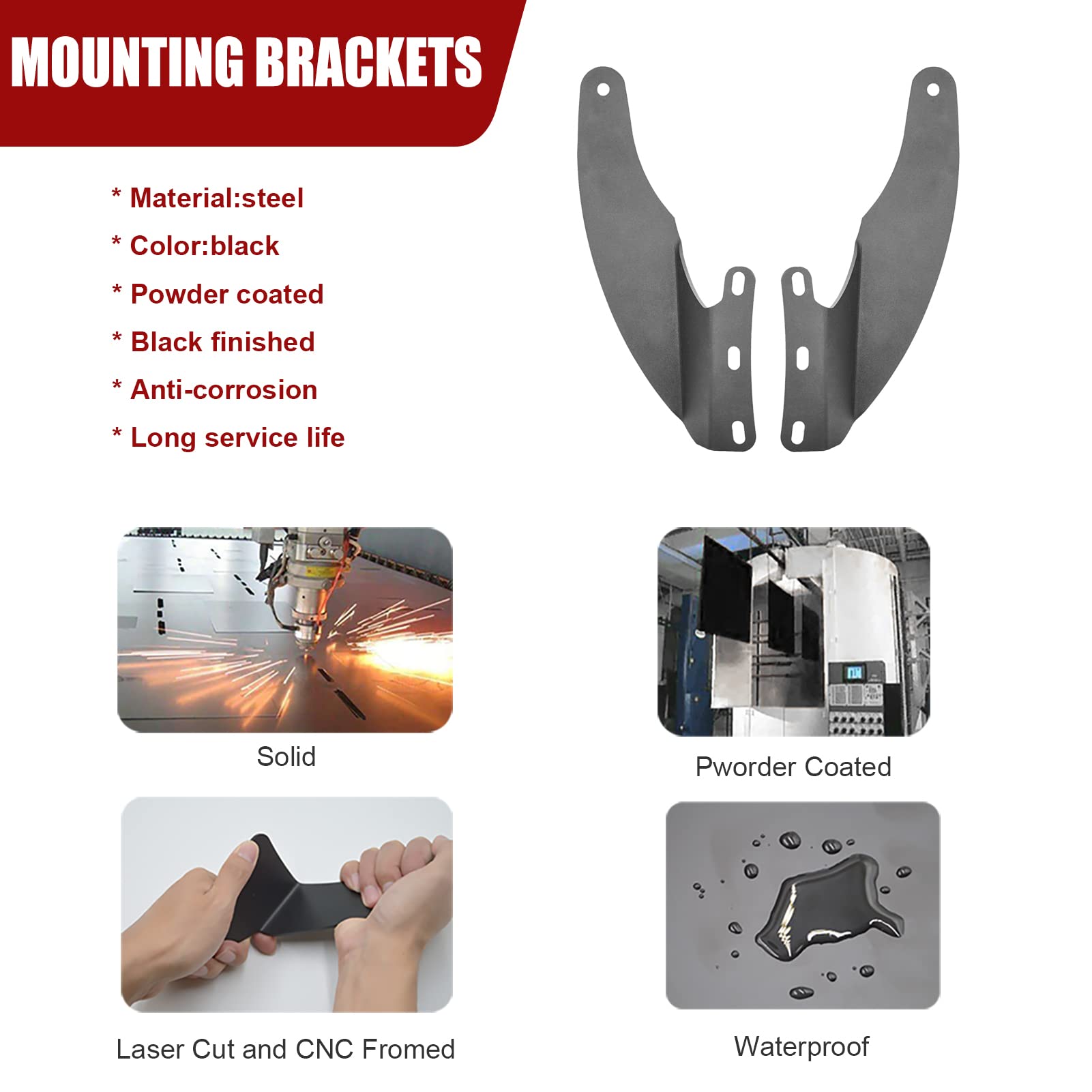 Xjmoto 52 Inch Curved Light Bar Upper Roof Windshield Mounting Brackets Compatible With Dodge Ram1500 2002-2008 Ram 2500 3500 20