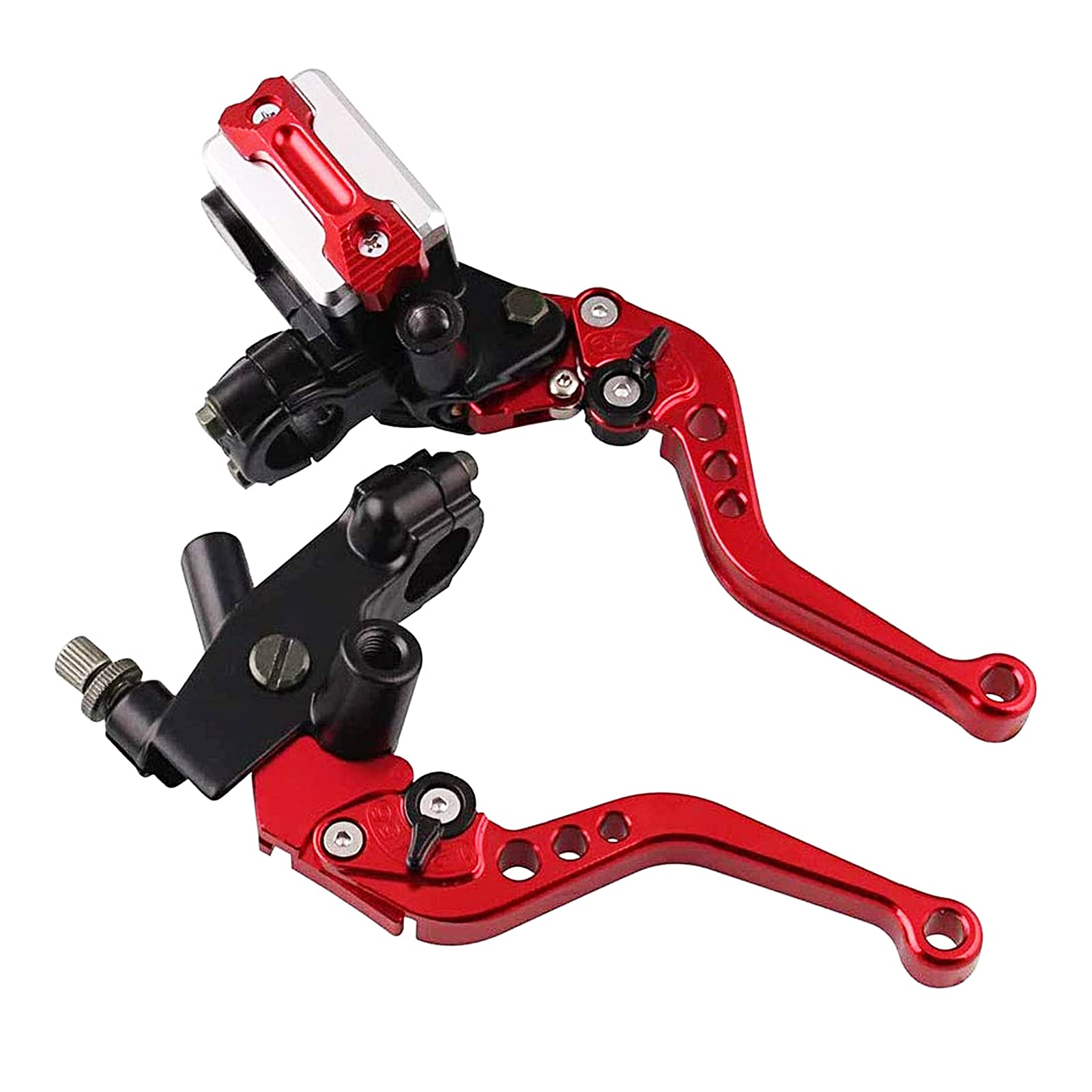 PACEWALKER Universal Motorcycle 7/8'' 22mm Handlebar Brake Master Cylinder Clutch Lever CNC Left & Right Set for Honda Kawasaki 