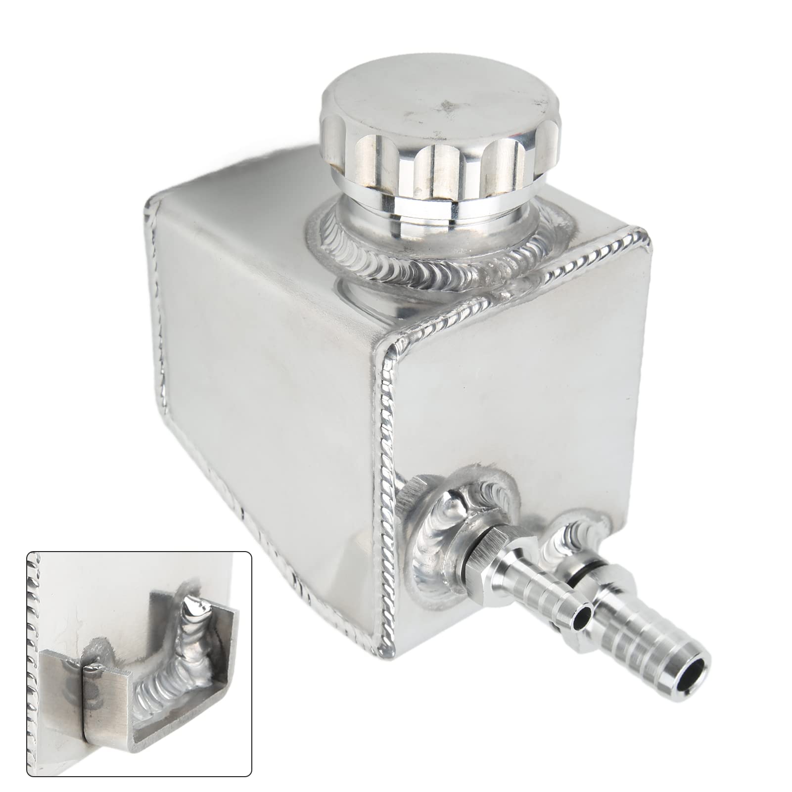 Car Power Steering Reservoir, Aluminium Alloy Stable Performance Power Steering Reservoir Replacement for V6 V8