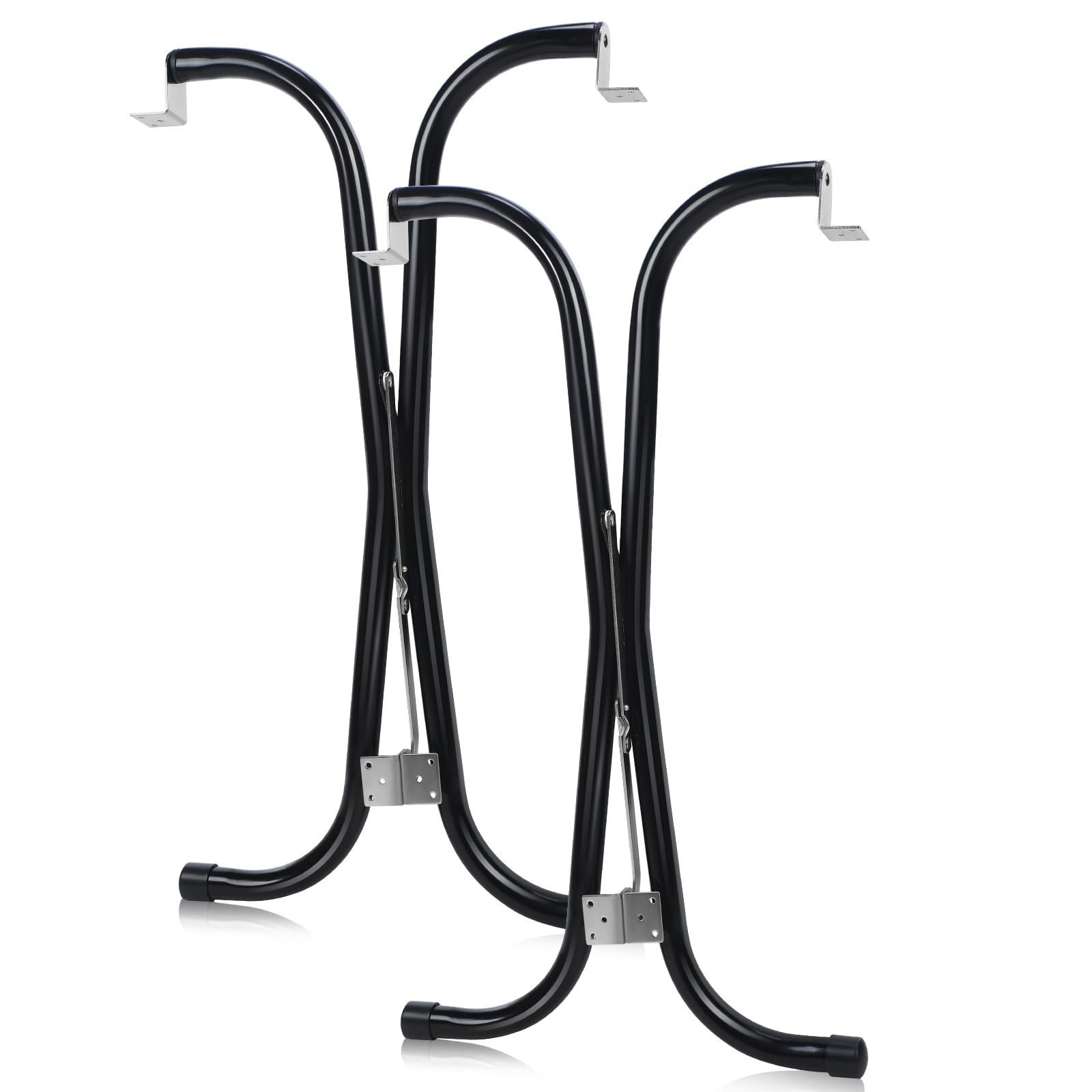 RattanView 2 Pcs Rv Folding Table Leg 27.5 Black Foldable Table Legs for RV's and Cargo Trailers
