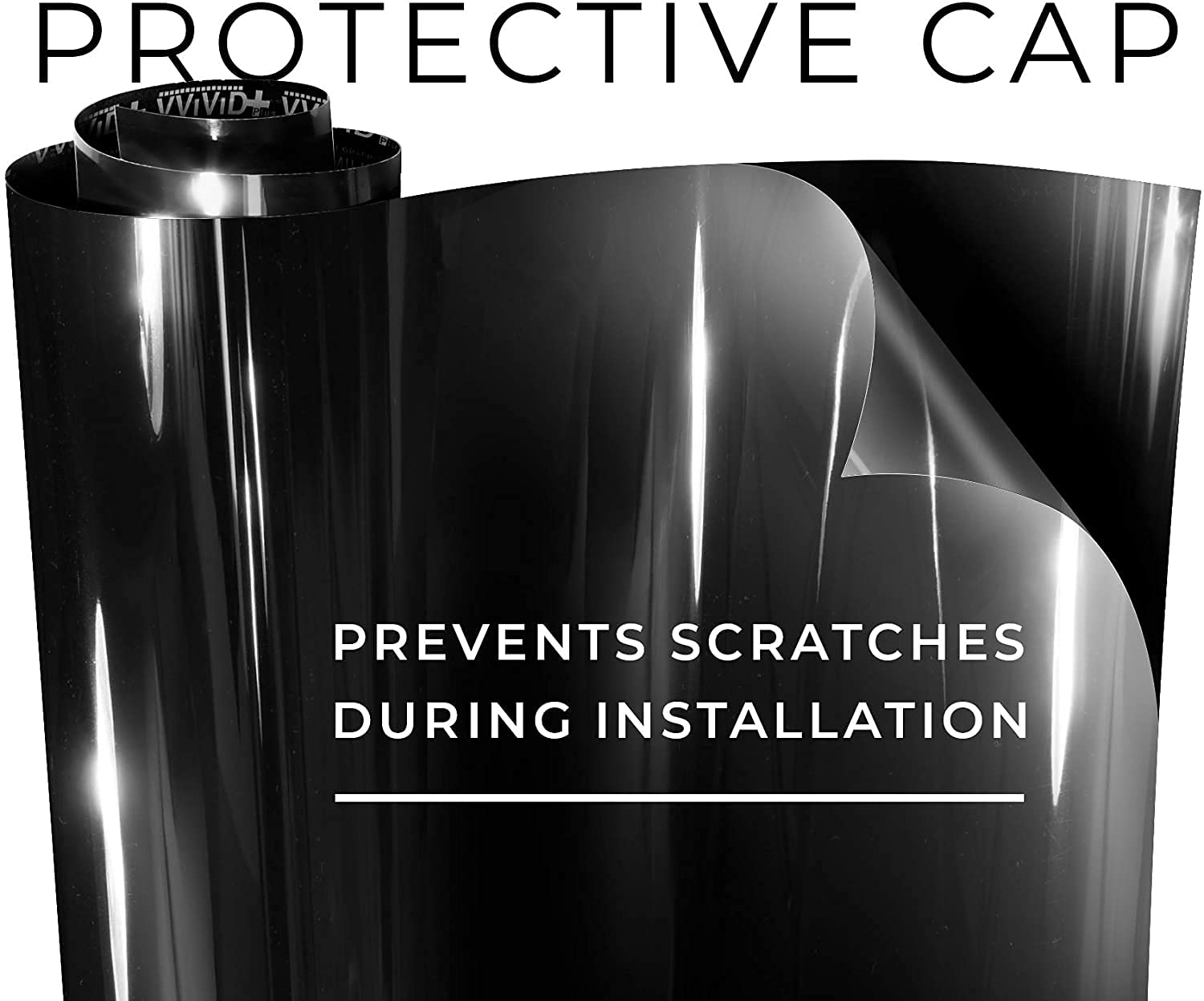 Vvivid+ Ultra Gloss Premium Vinyl Car Wrap Film (9Ft X 5Ft, Gloss Piano Black)