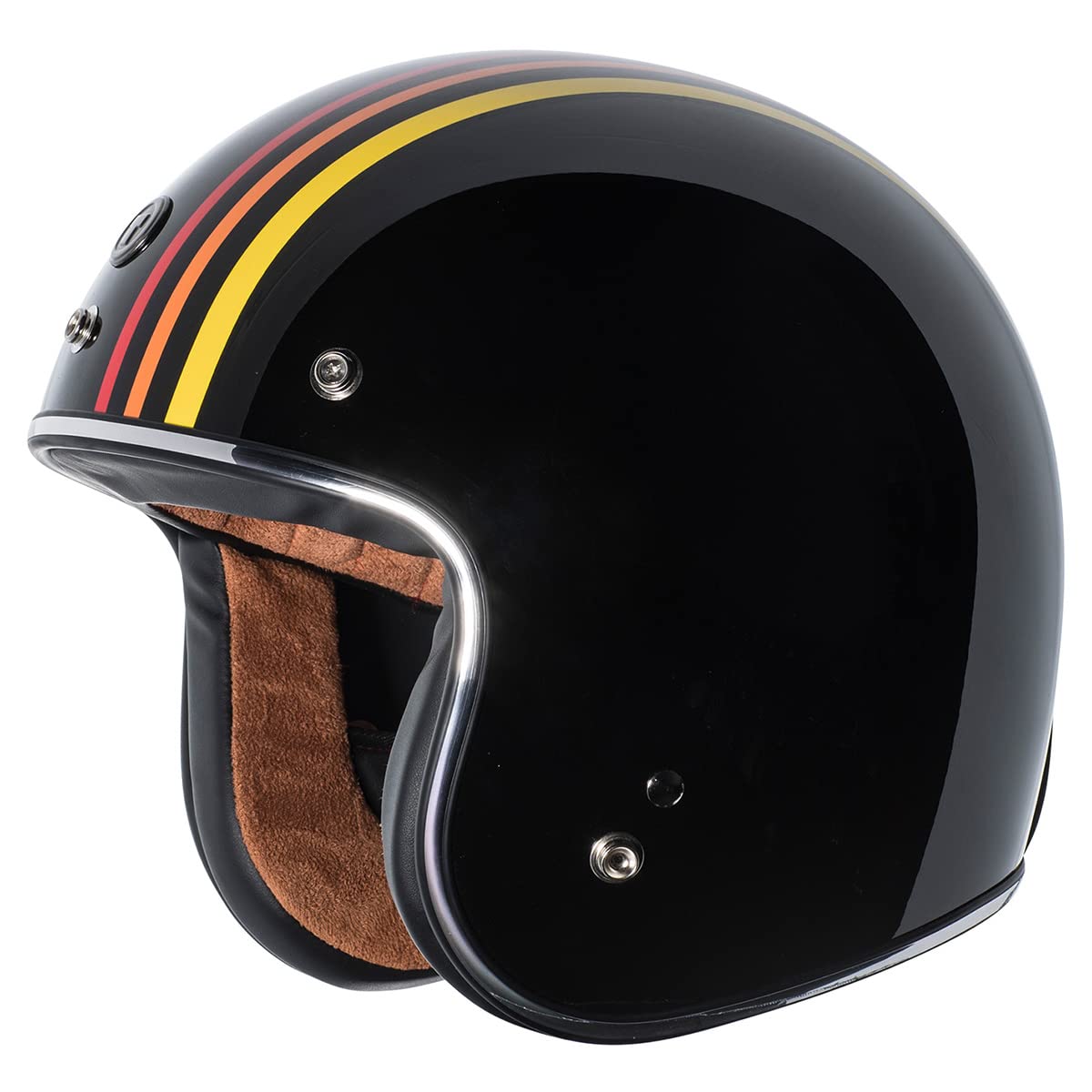 Torc T50 Route 66 Open Face Helmet With 1978'' Graphic (Gloss Black, X-Large)