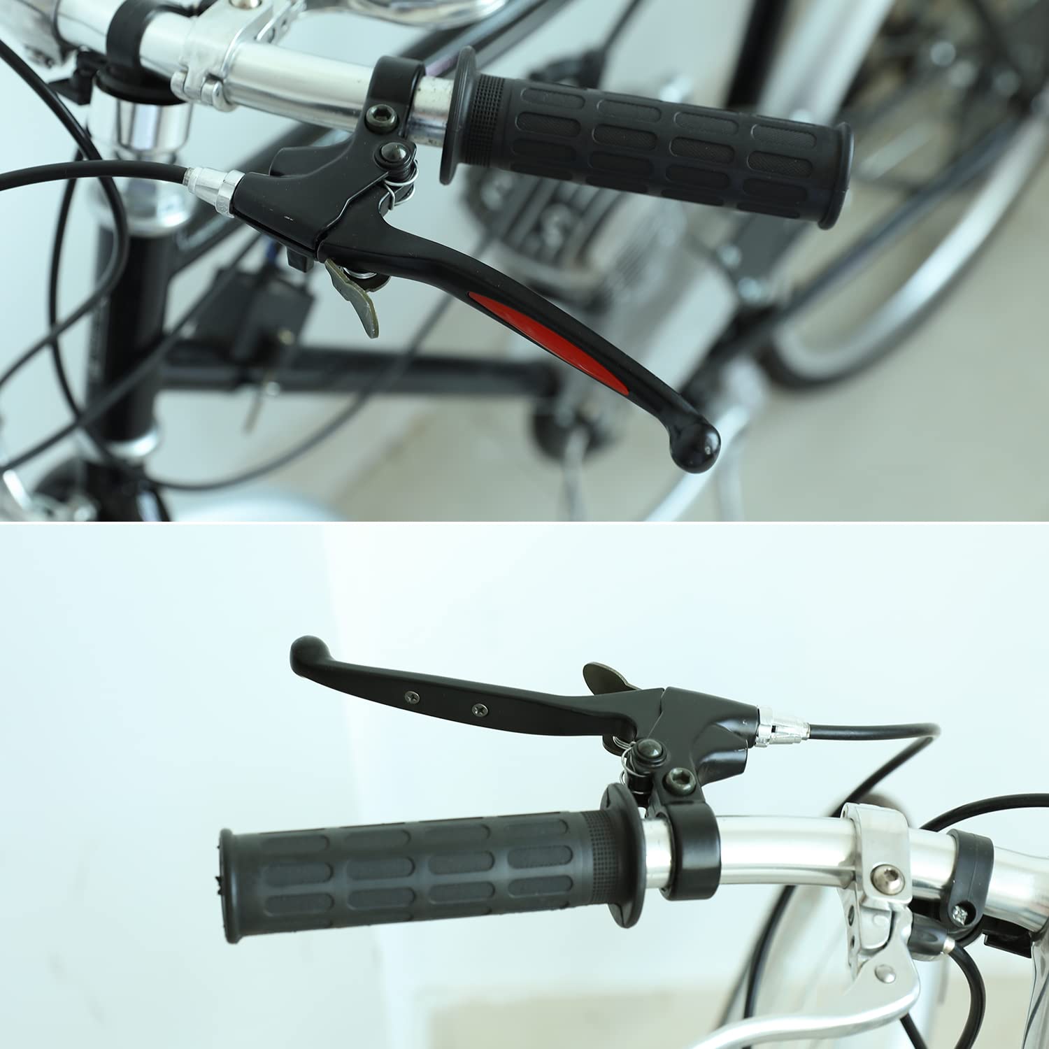 YOXUFA Motorized Bike Clutch Lever Handle Cable Spring Kit for 49cc 50cc 66cc 80cc 100cc 2 Stroke Engine Gas Motorized Bike Moto