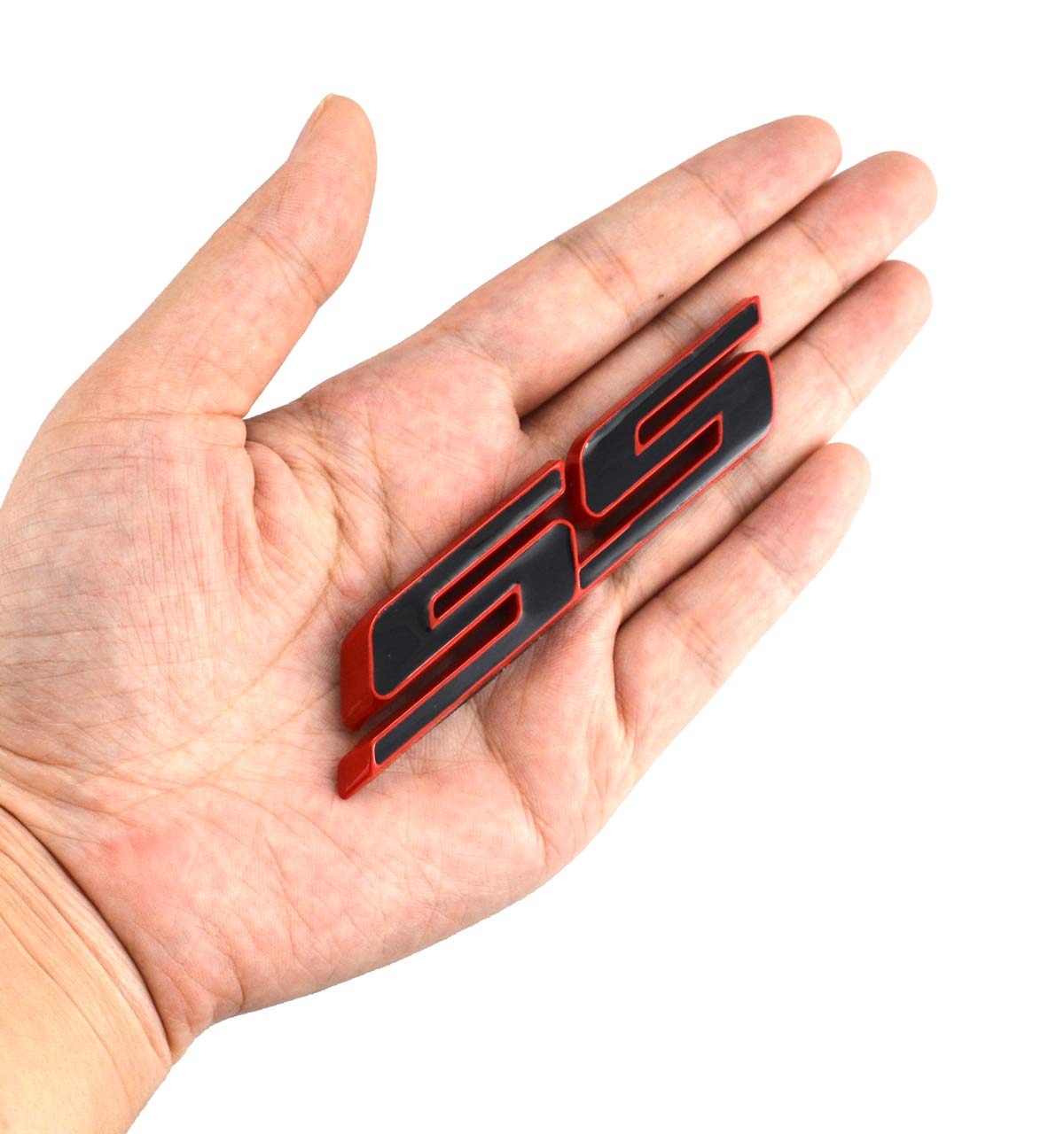 Aimoll 2Pcs Ss Emblems Abs Sticker 3D Logo Replacement For Impala Cobalt Camaro 2010 2011 2012 2013 2014 2015 2016 2017. (Red/Bl