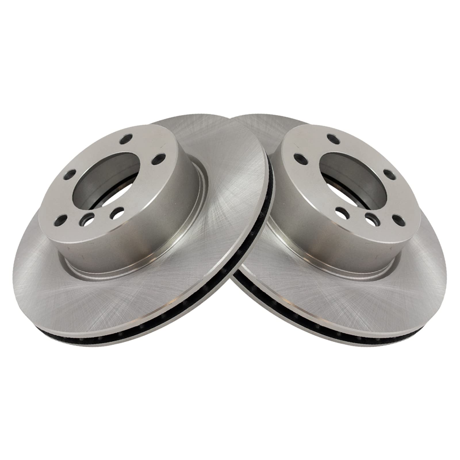 Trq Front Brake Pad & Rotor Kit Brake Pads Brake Rotor Semi-Metallic Compatible With 2007 Bmw 328I 328Xi