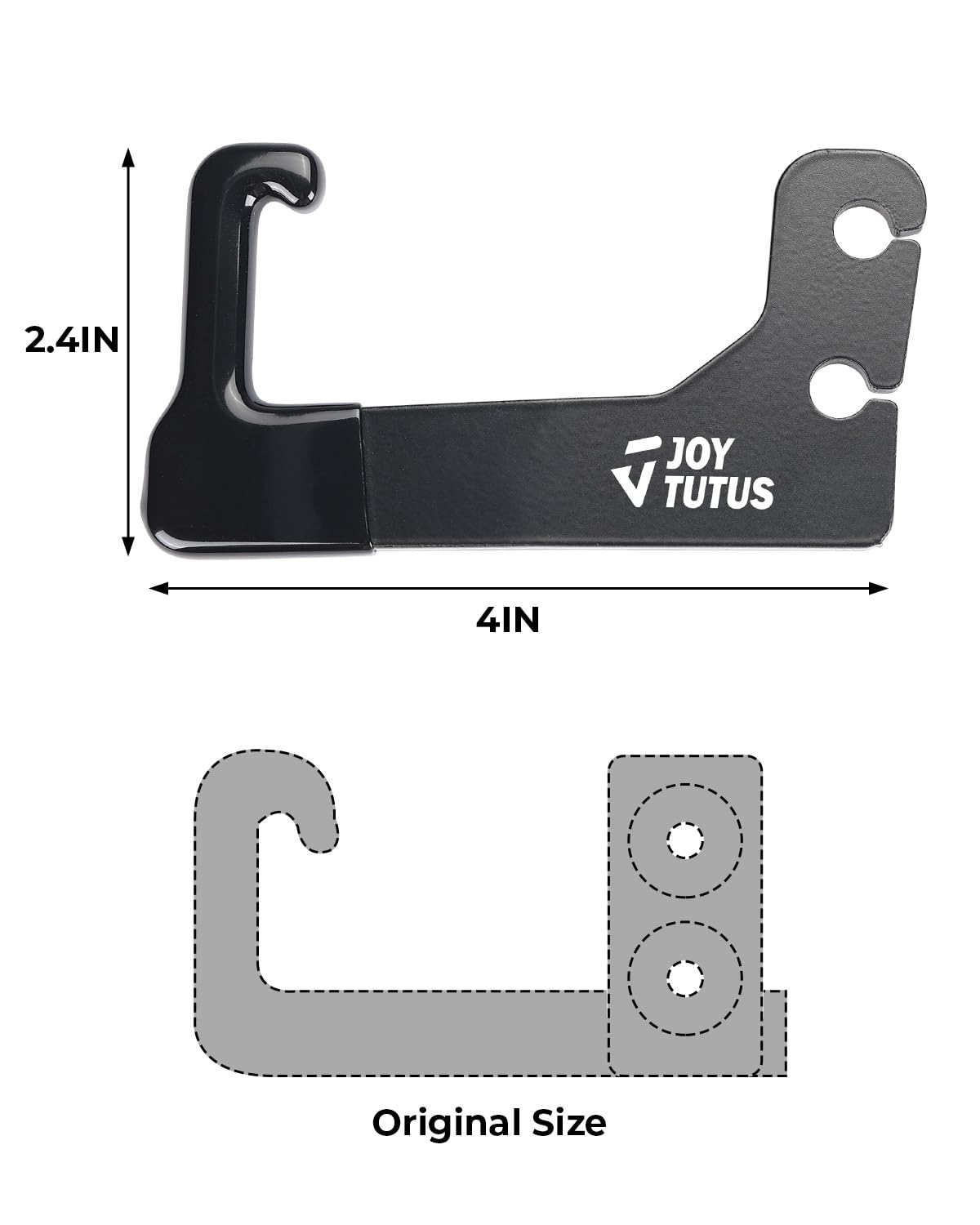 Joytutus Front Door Limiting Straps Extension Brackets Compatible With 2007-2018 Wrangler Jk Jku 2/4 Doors, Heavy Duty With Rubb
